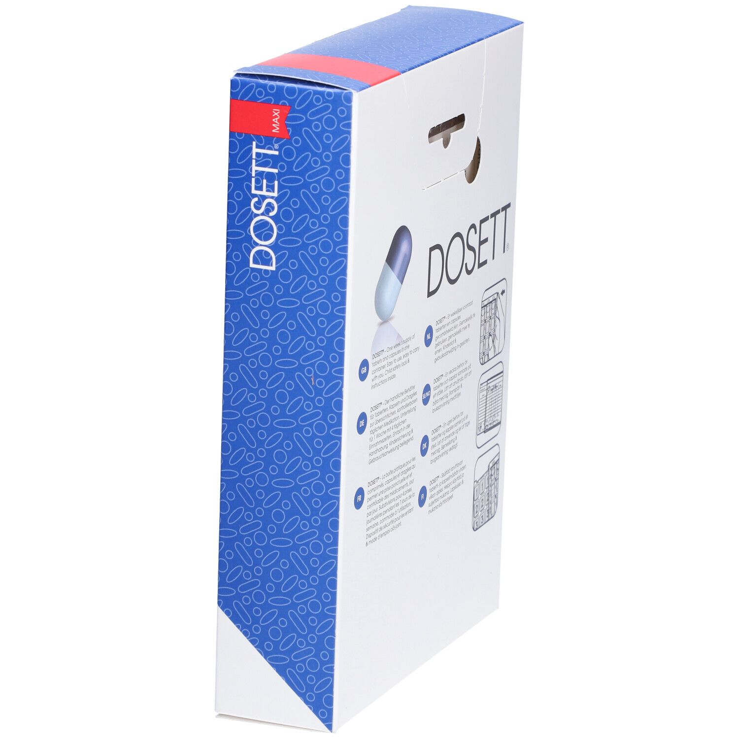 DOSETT® Maxi Pillendose Woche Französisch (7 x 4)