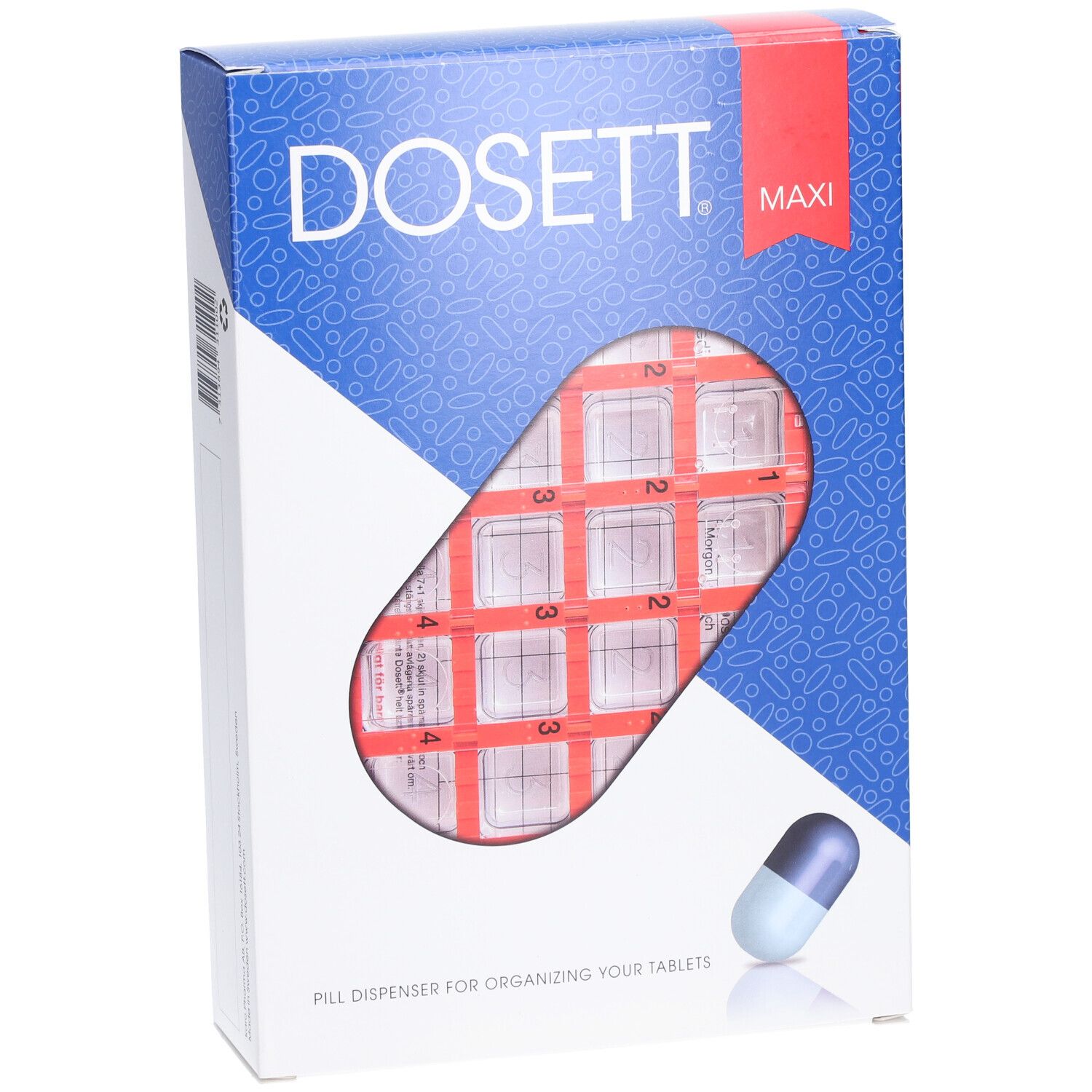 DOSETT® Maxi Pillendose Woche Französisch (7 x 4)