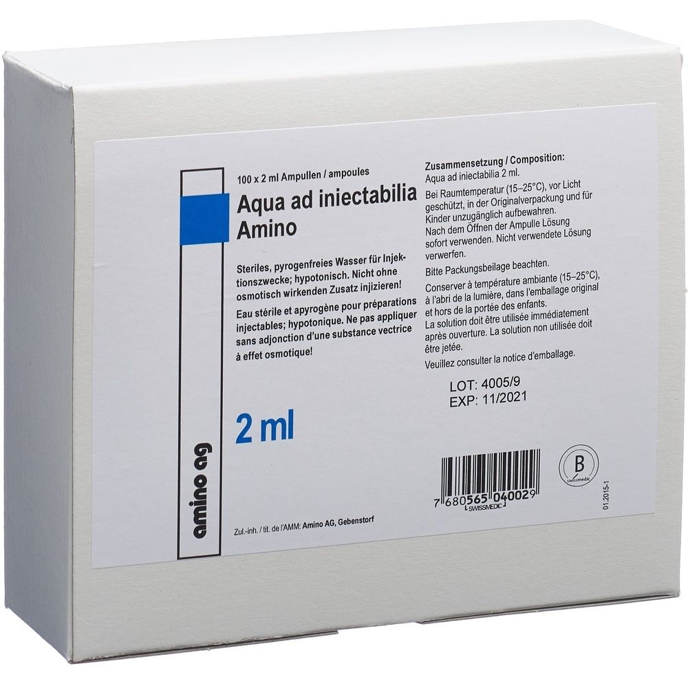 AQUA AD INJ Amino Inj Lös 2ml Amp 100 Stk - Redcare Apotheke