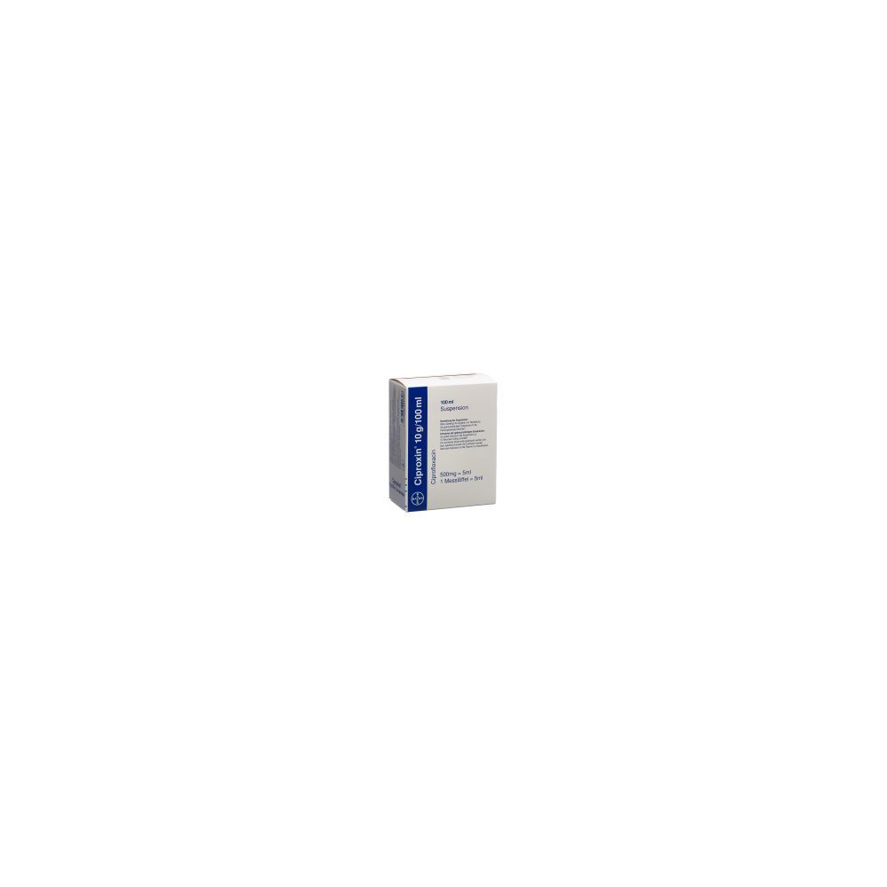 CIPROXIN Gran 10 g/100ml c Solv f Susp Fl 100 ml