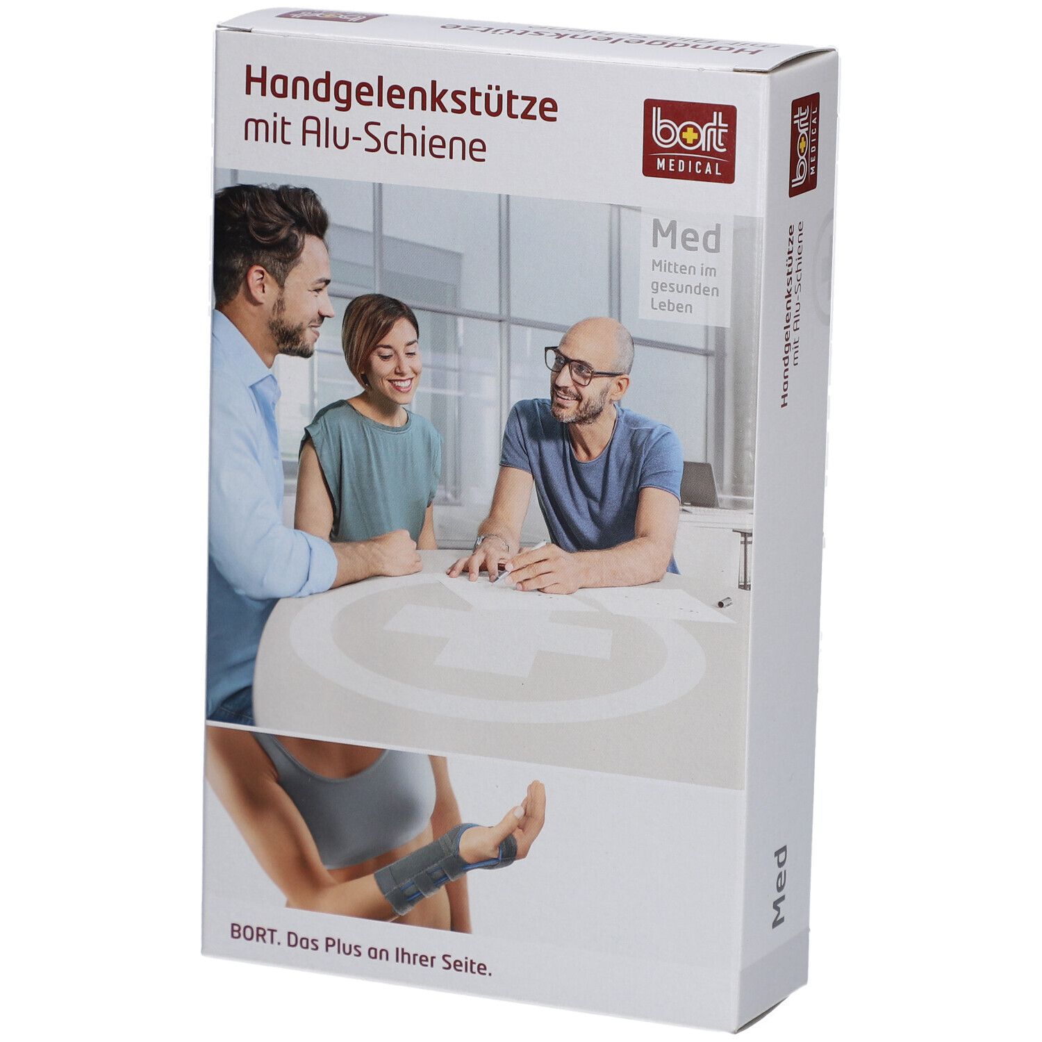 Bort Handgelenkstütze mit Alu-Schiene, beige, Gr. S rechts