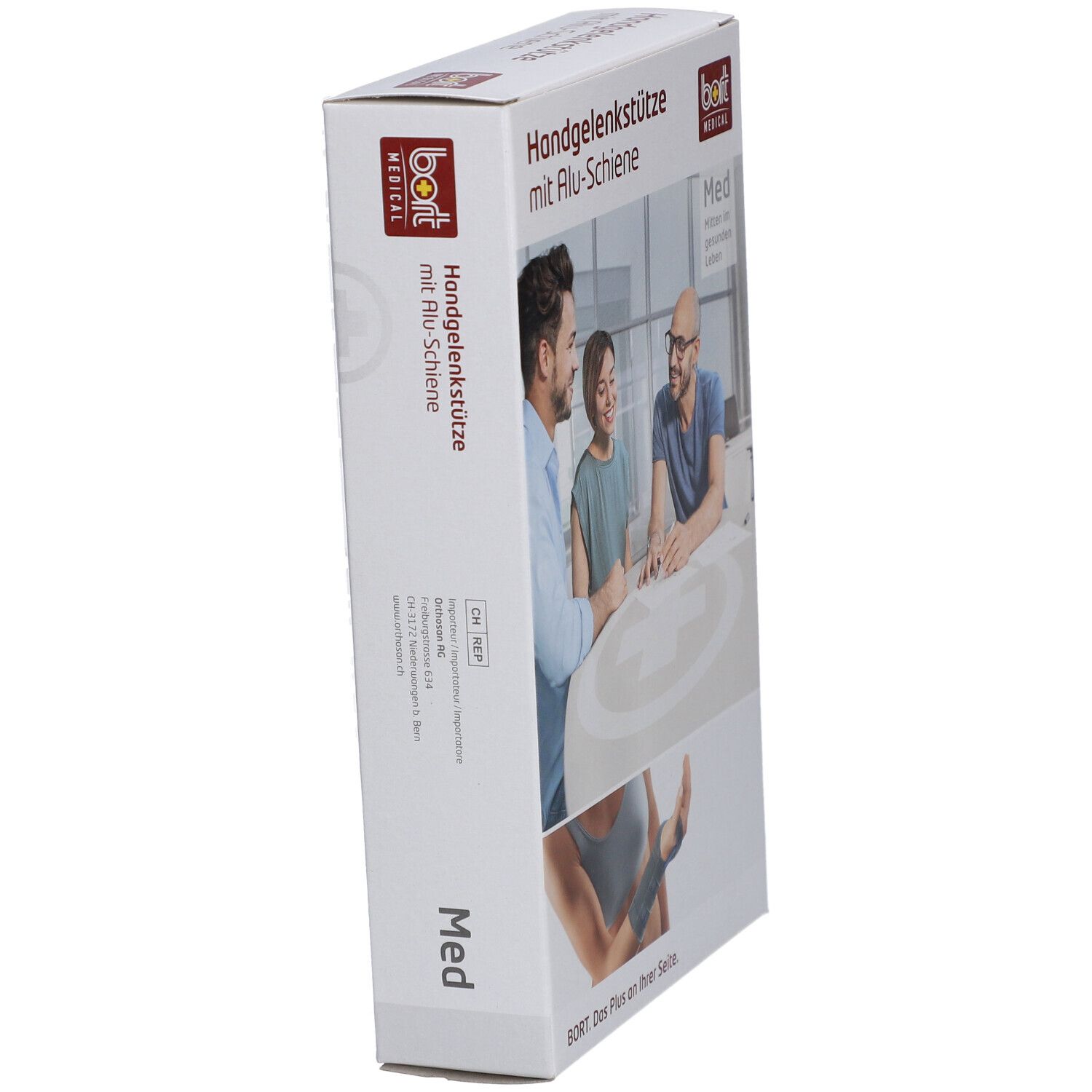 Bort Handgelenkstütze mit Alu-Schiene, beige, Gr. S rechts