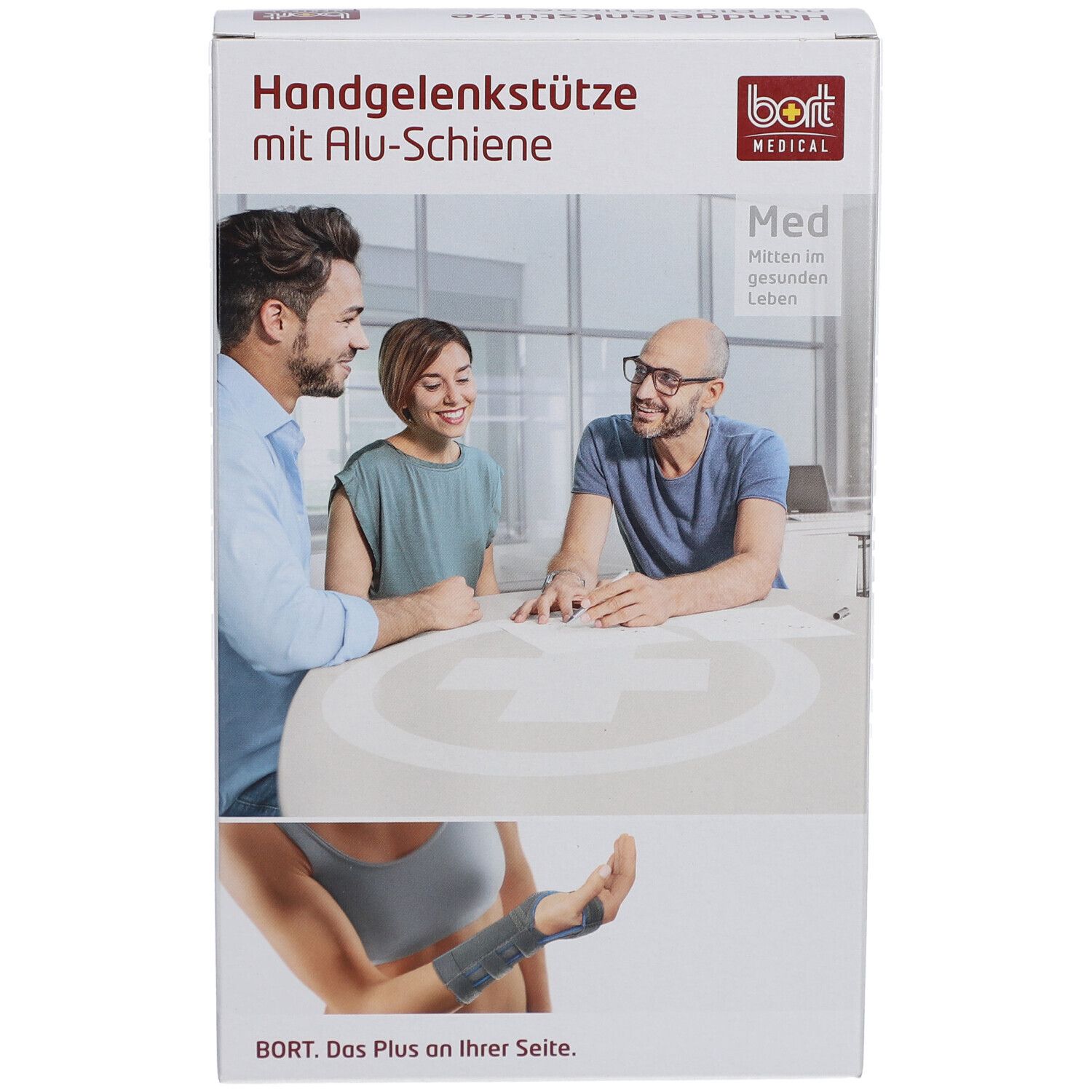 Bort Handgelenkstütze mit Alu-Schiene, beige, Gr. S rechts
