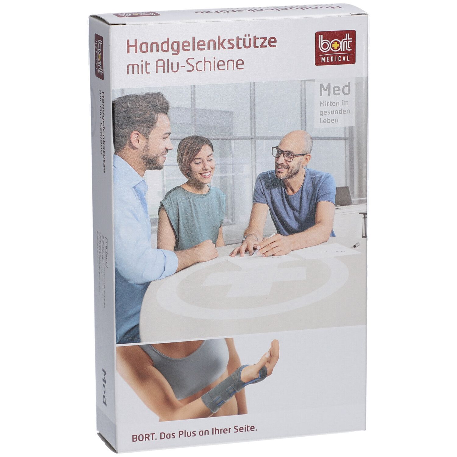 Bort Handgelenkstütze mit Alu-Schiene, beige, Gr. S rechts