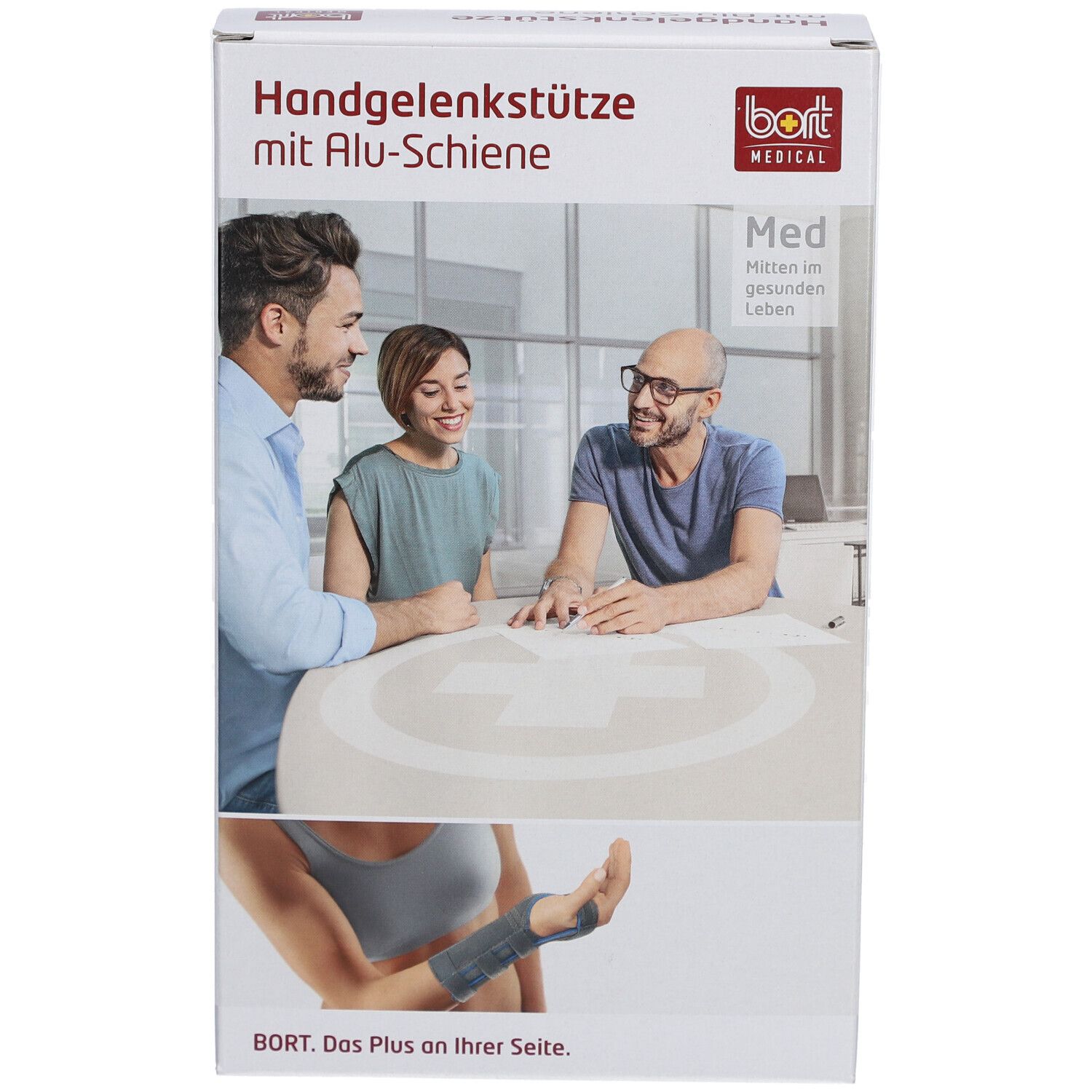 BORT Handgelenkstütze mit Alu-Schiene rechts haut Gr. M