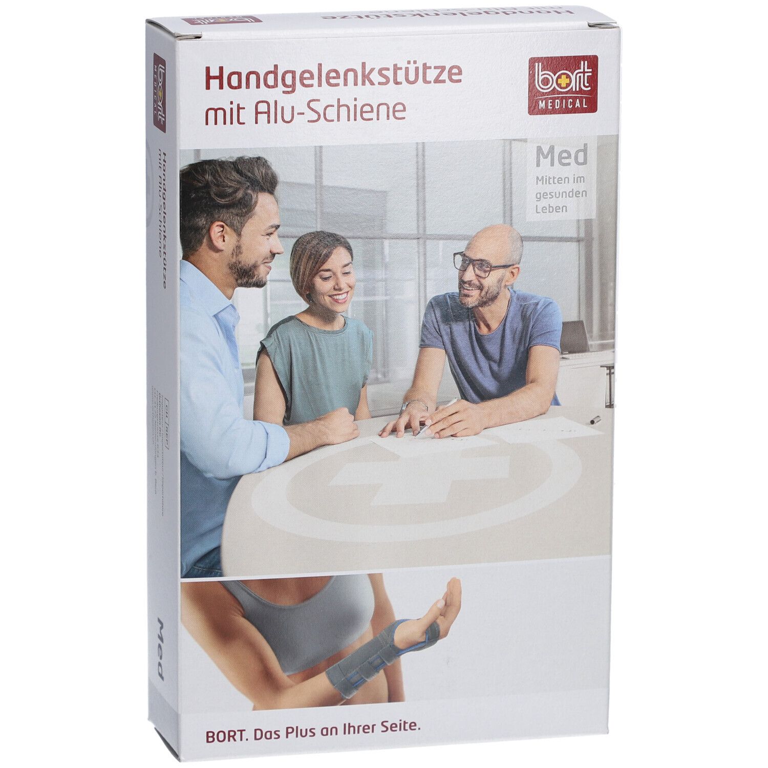 BORT Handgelenkstütze mit Alu-Schiene rechts haut Gr. M