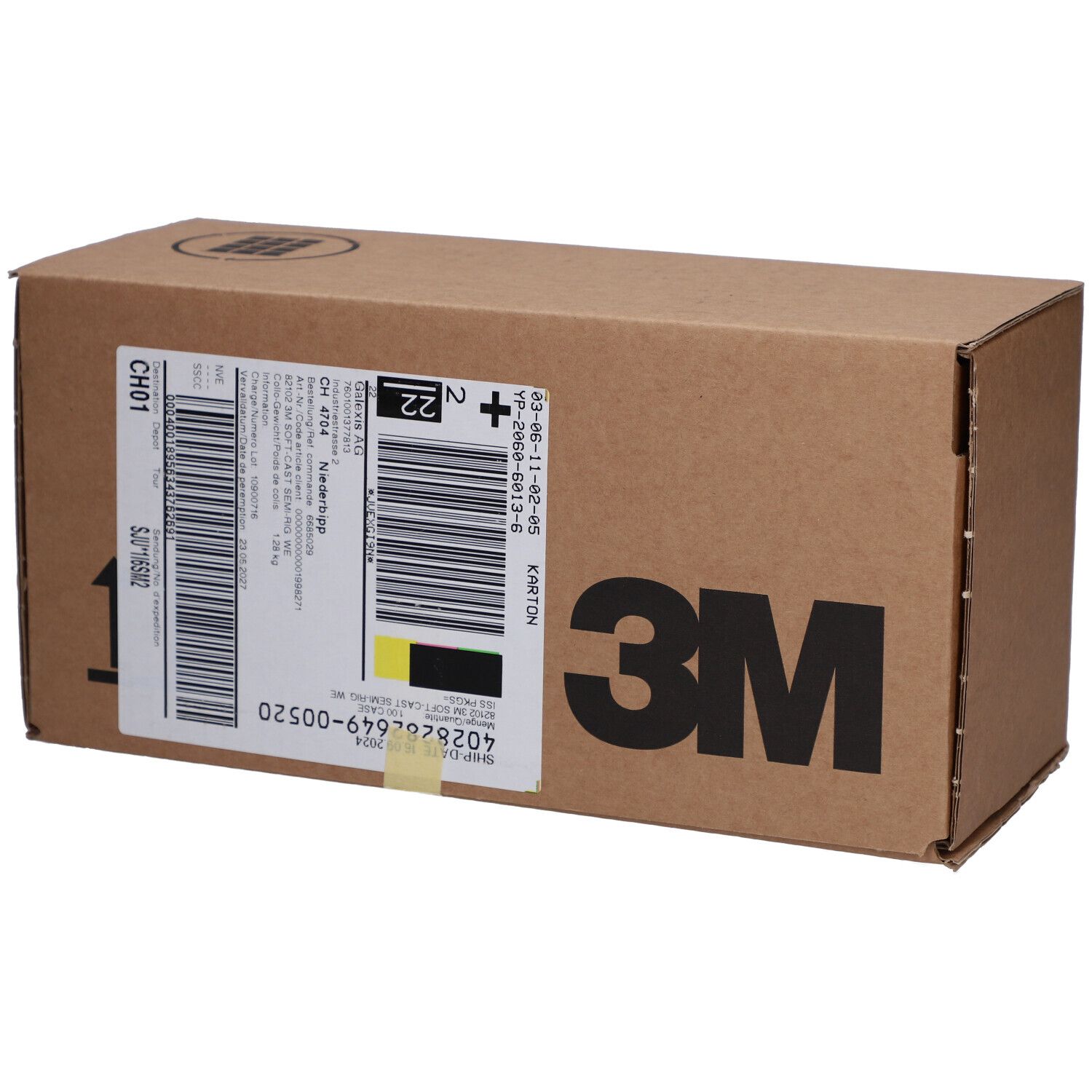 3M Scotchcast Soft Cast Halbstarres Kompressionsharz 5 cm x 3,65 m Weiss