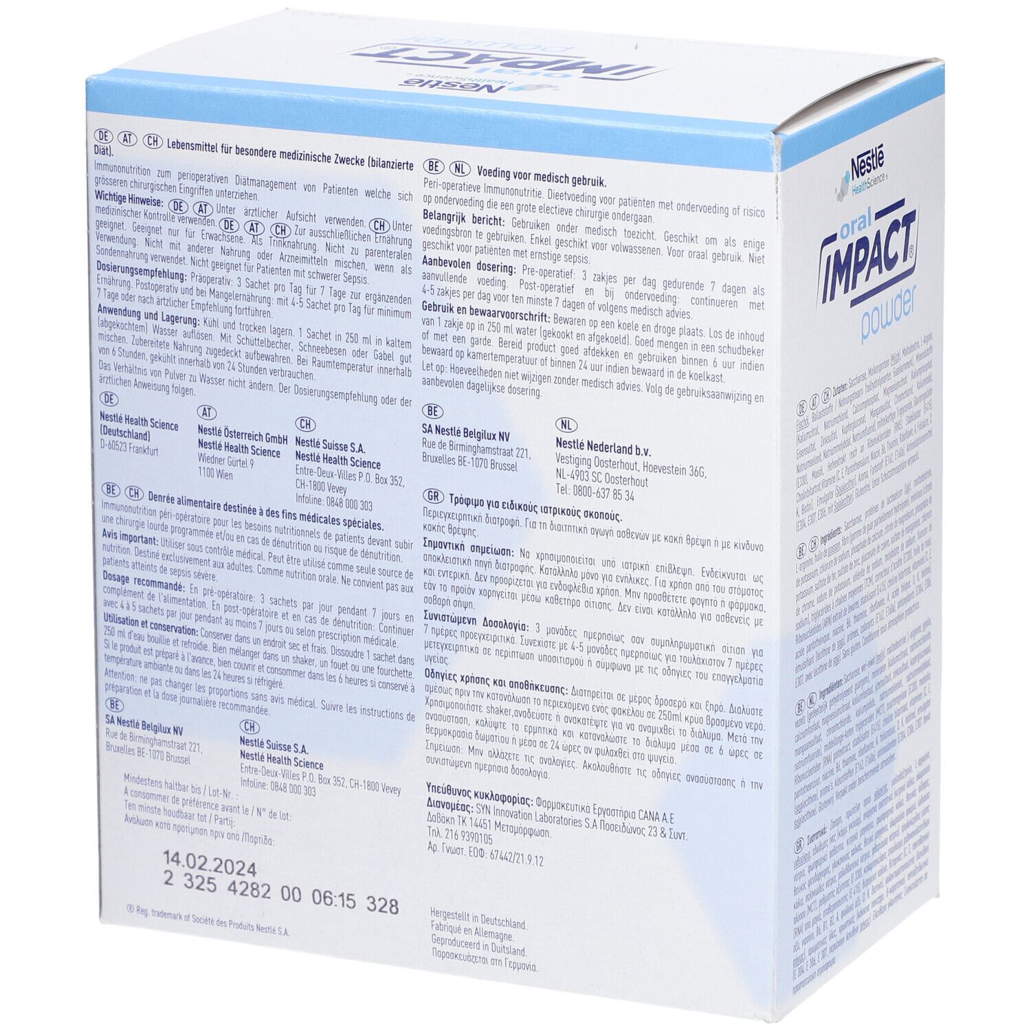 NESTLE HEALTH SCIENCE Oral Impact Powder Zitrone
