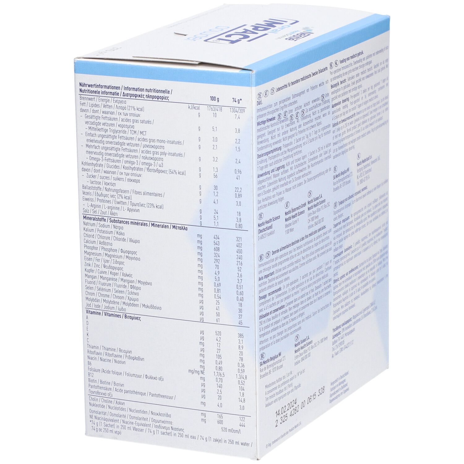 NESTLE HEALTH SCIENCE Oral Impact Powder Zitrone