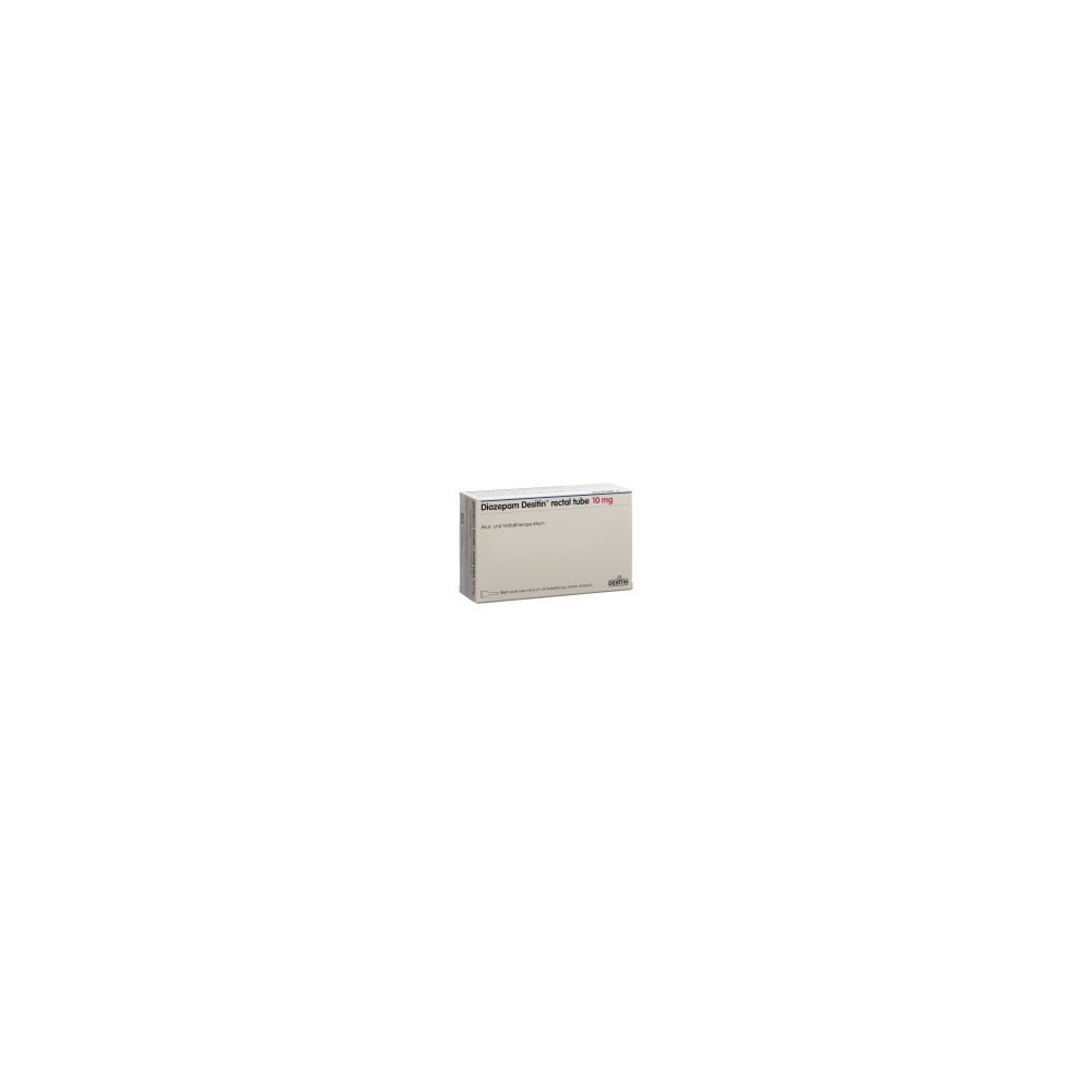 DIAZEPAM Desitin Rectal Tube 10 mg 5 x 2.5 ml