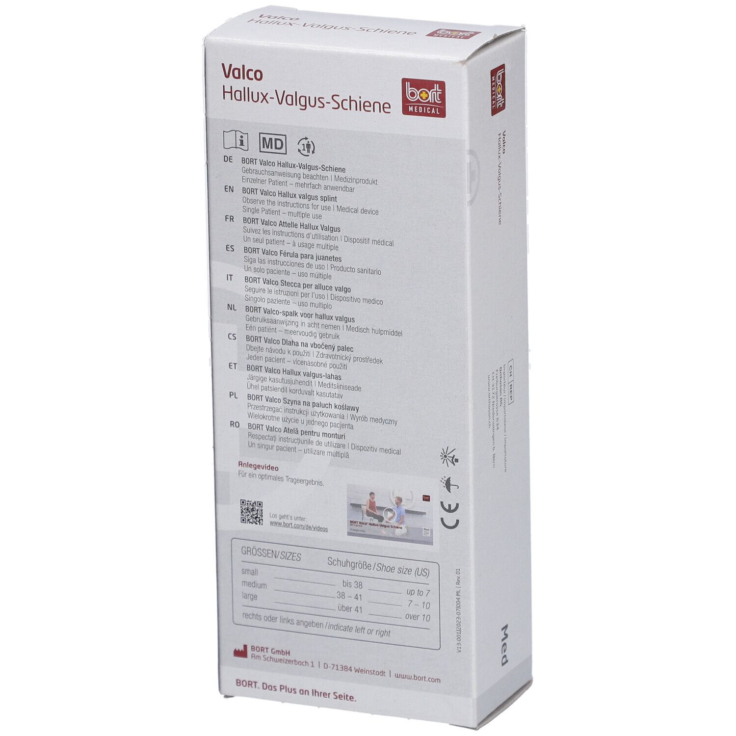BORT Valco® Hallux-Valgus-Schiene Gr. 38-41 rechts