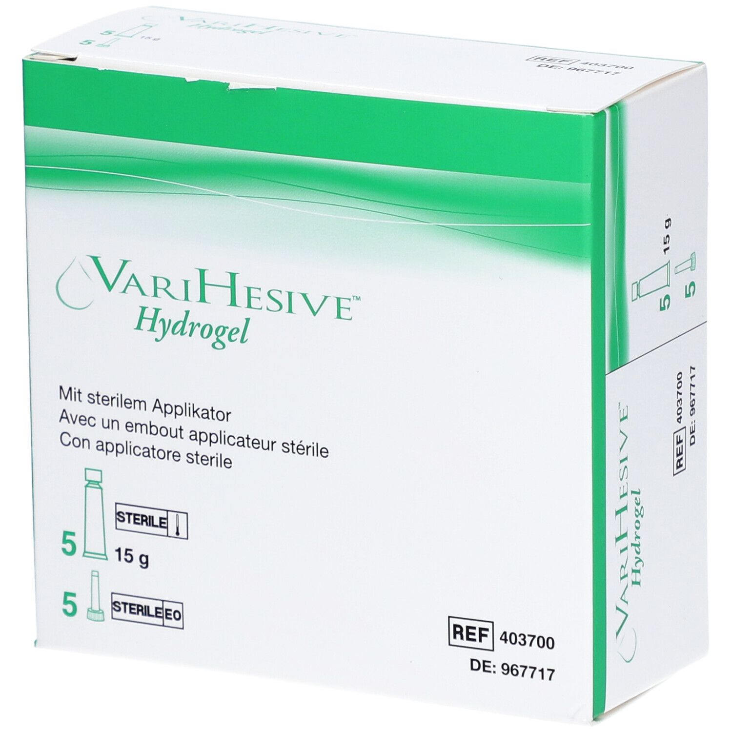 VARIHESIVE Hydrogel avec applicateur