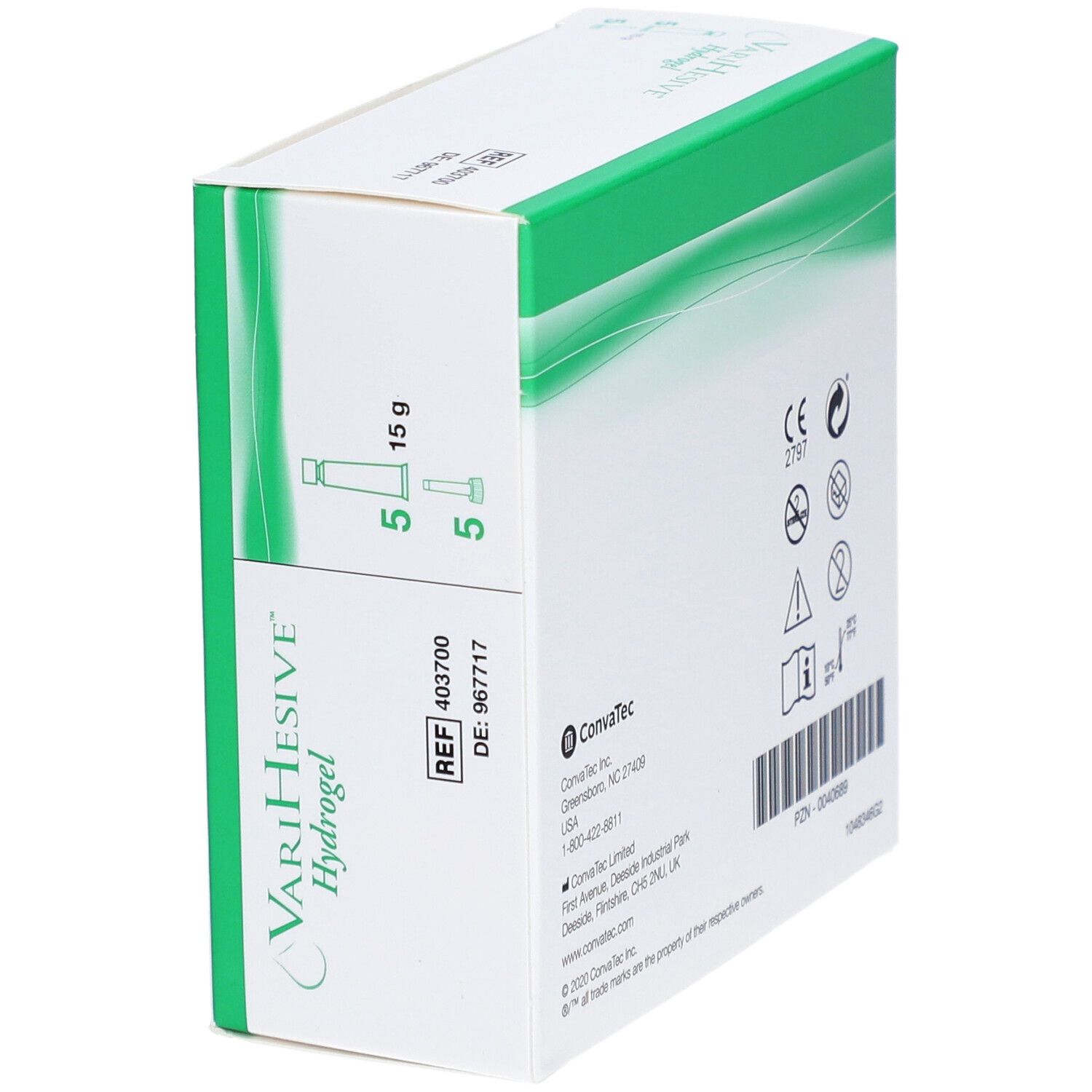 VARIHESIVE Hydrogel avec applicateur
