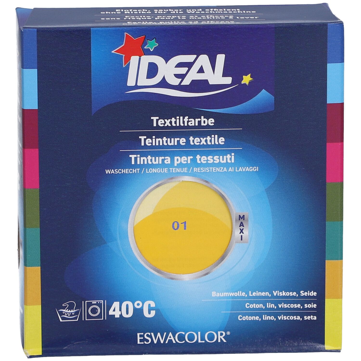 IDEAL MAXI Teinture textile longue tenue - 01 jaune