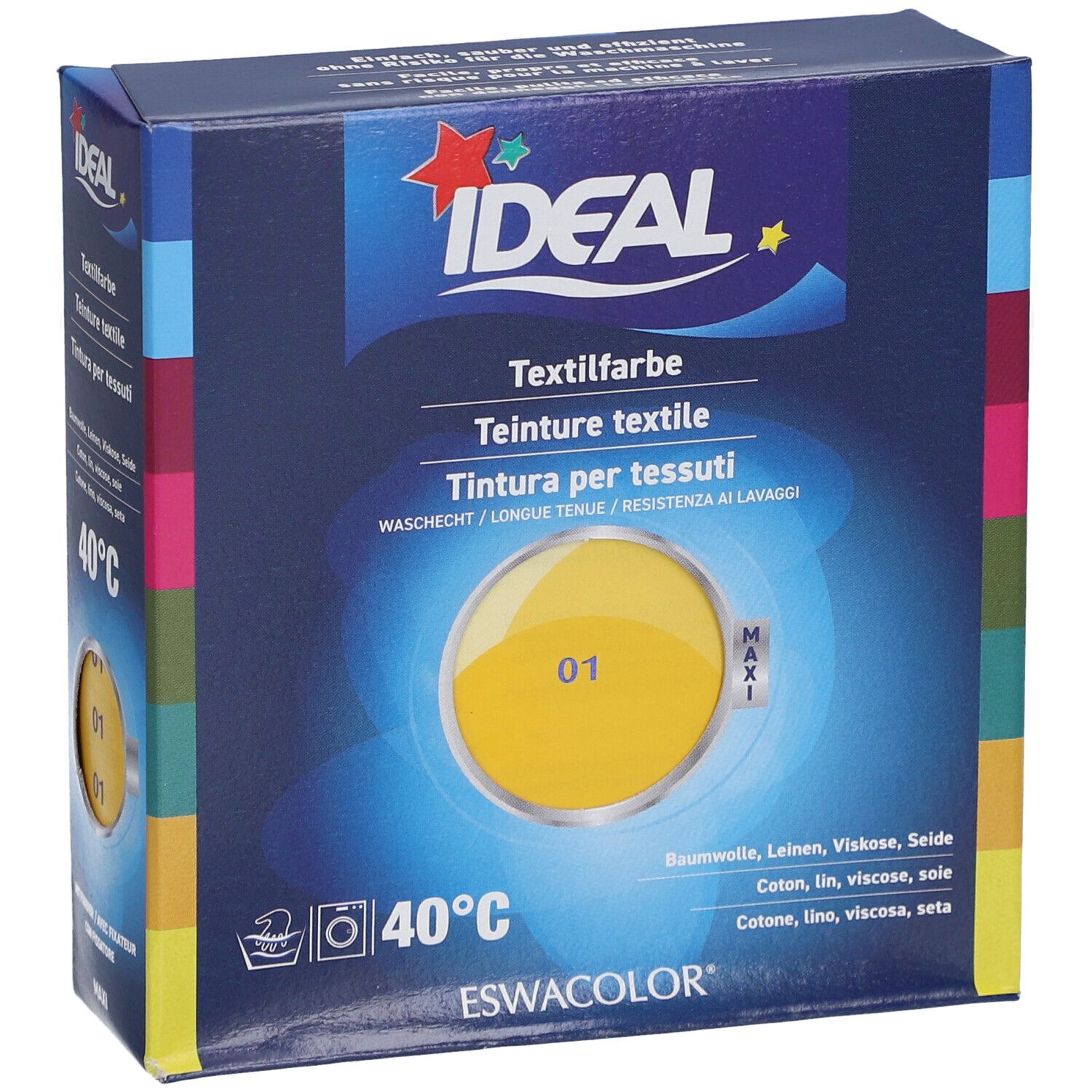 IDEAL MAXI Teinture textile longue tenue - 01 jaune