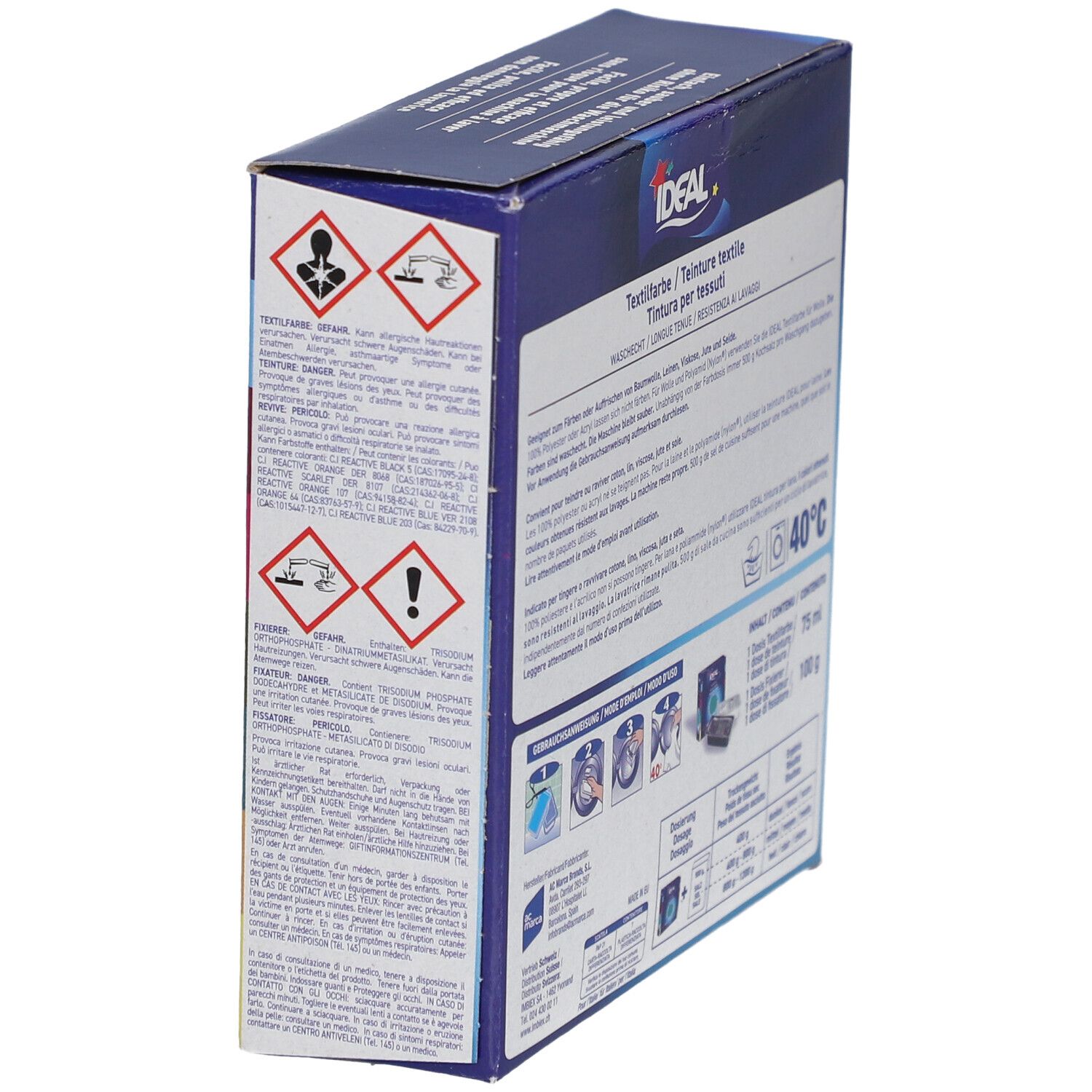 Ideal® MAXI Textilfarbe für Baumwolle No37 Hermesrot
