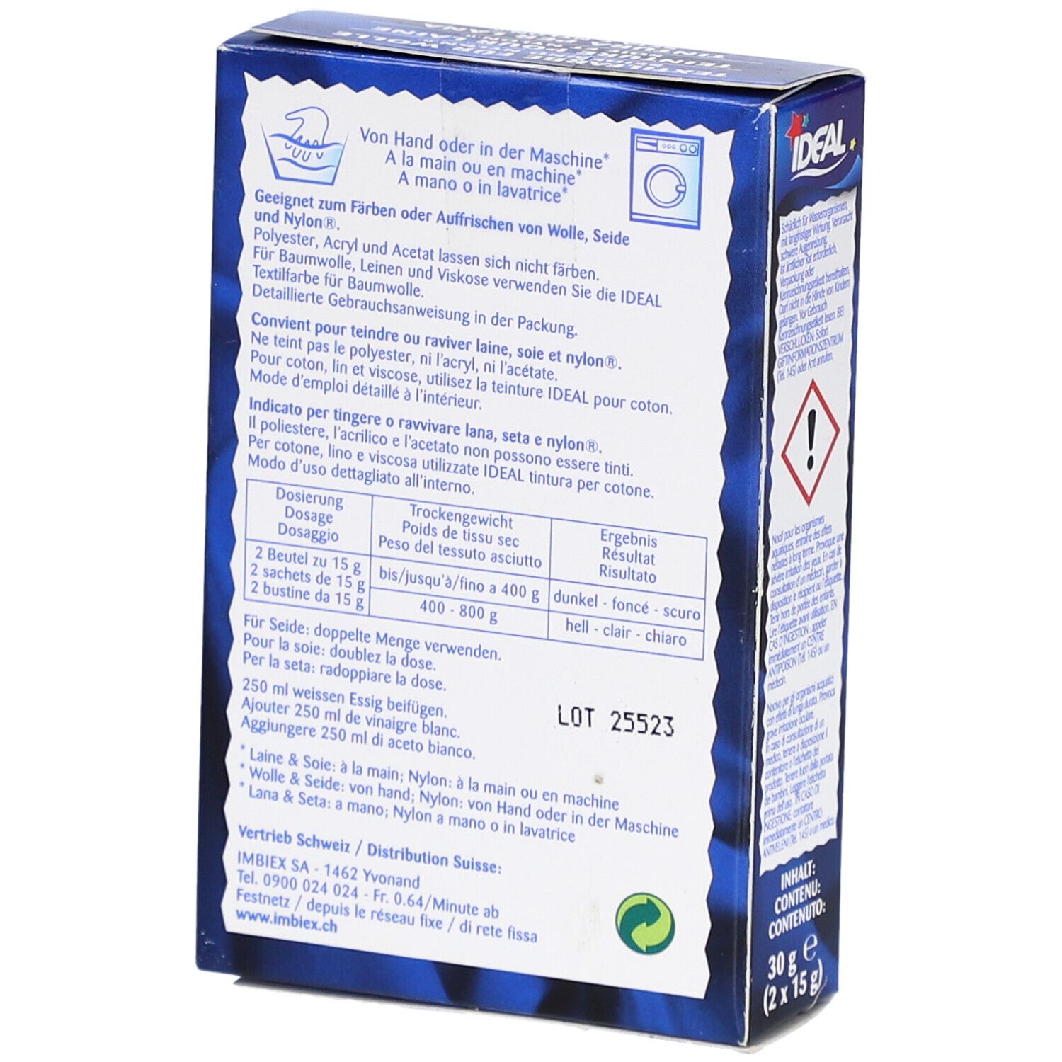 IDEAL Färbemittel für Wolle, Seide und Nylon - 11 Gelb