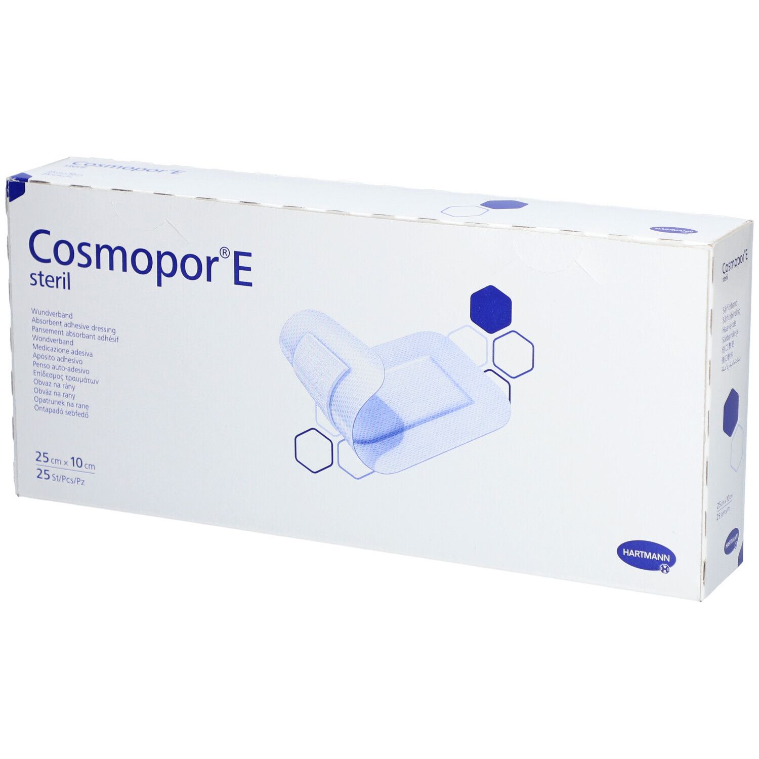 COSMOPOR® E Pansement Absorbant Adhésif Stérile 25 x 10 cm