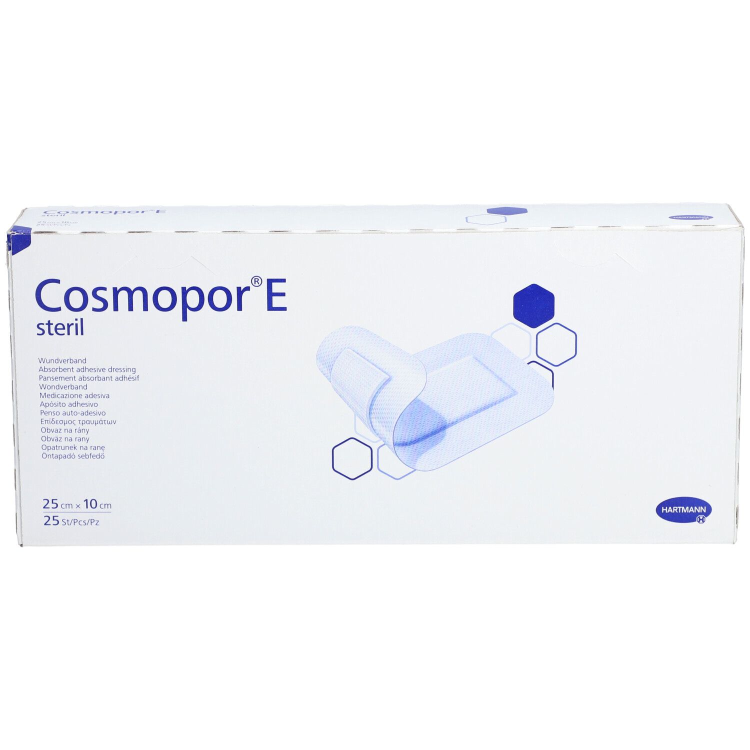 COSMOPOR® E Pansement Absorbant Adhésif Stérile 25 x 10 cm
