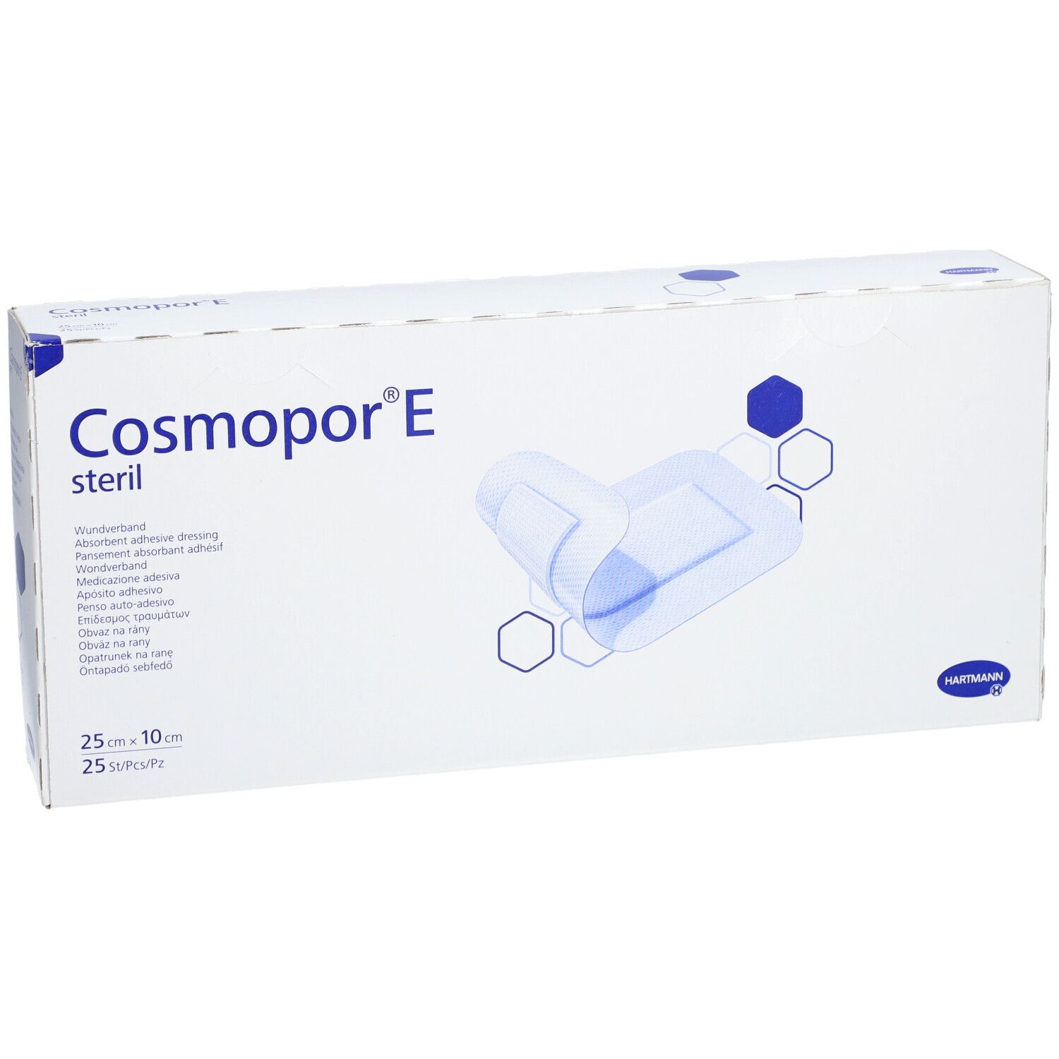 COSMOPOR® E Pansement Absorbant Adhésif Stérile 25 x 10 cm