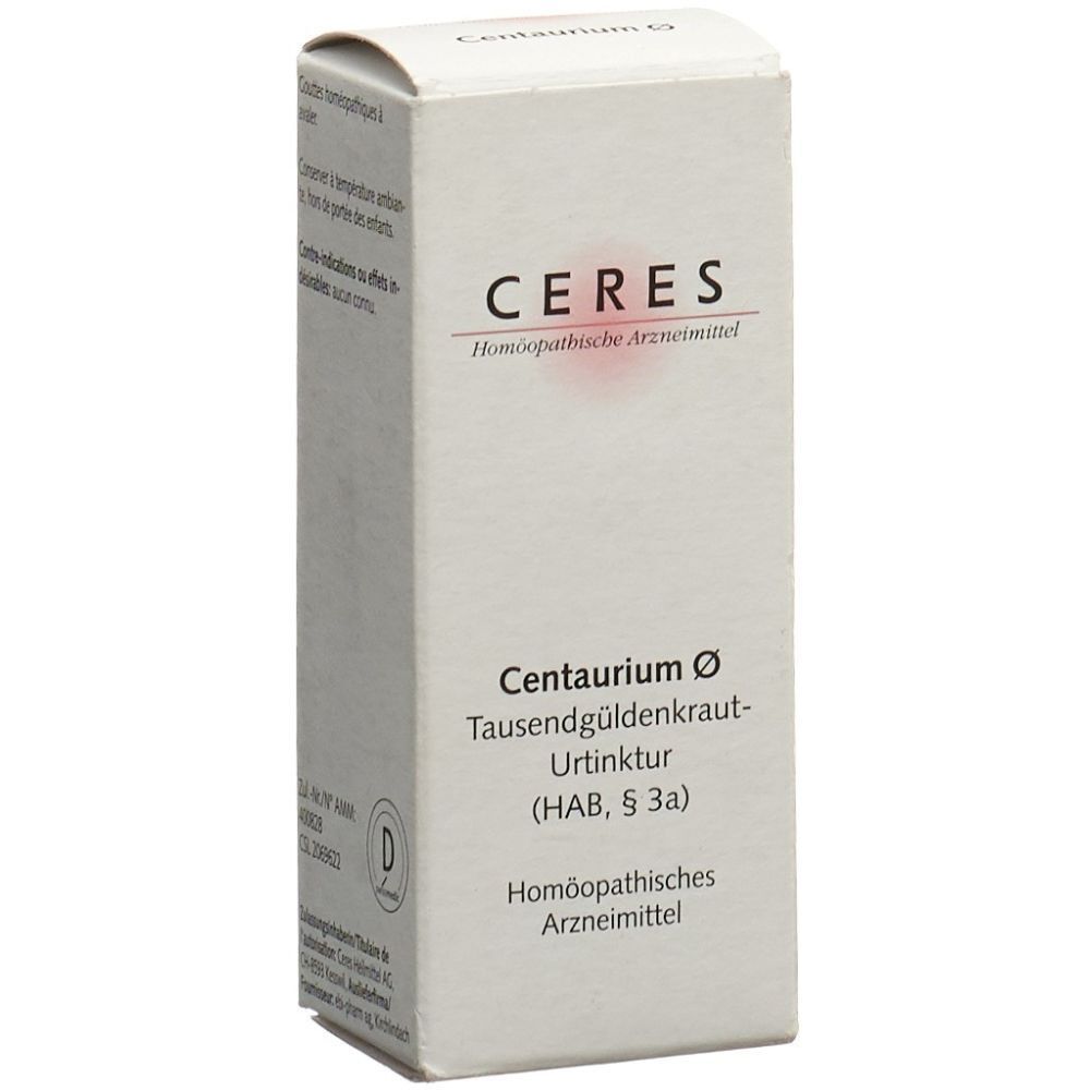 CERES Centaurium Urtinkt Fl 20 ml