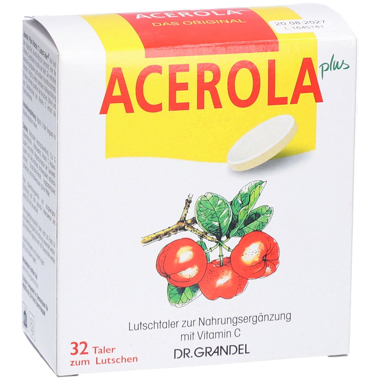 DR. Grandel Acerola Plus Lutschtaler Vitamin C