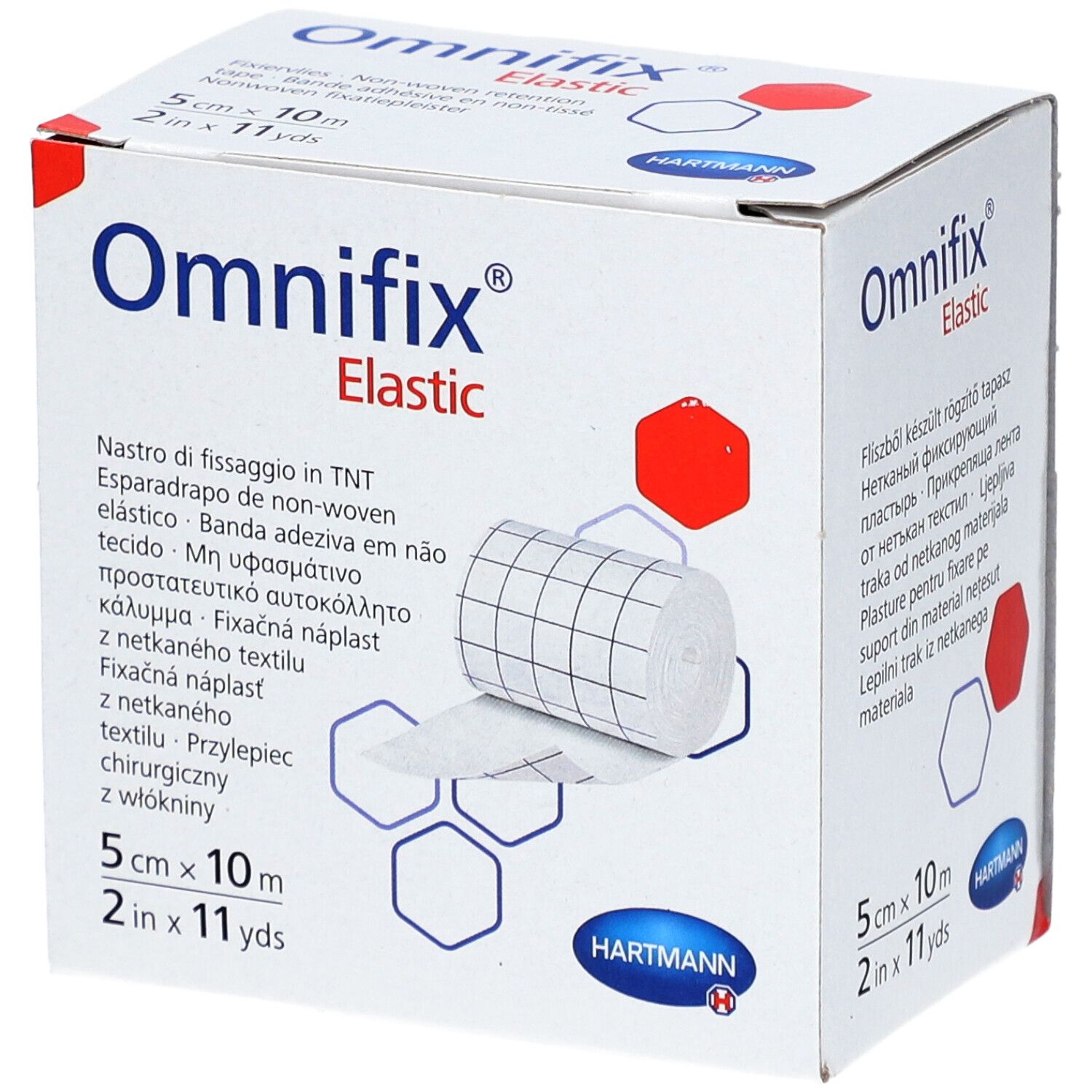 HARTMANN Omnifix® Elastic Bande adhésive extensible en nontissé microporeux 5 cm x 10 m