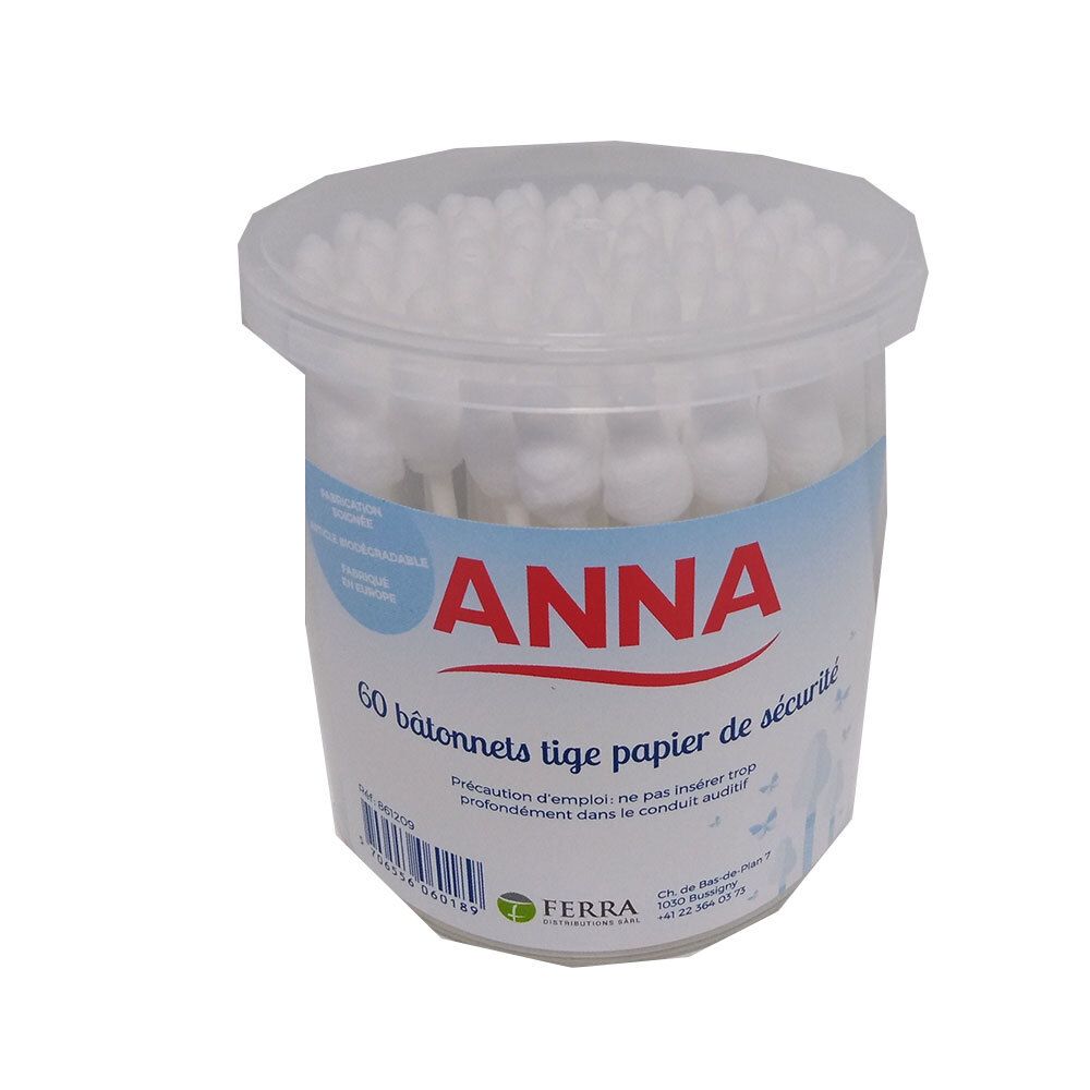 ANNA Wattestäbchen Sicherheit 60 Stk