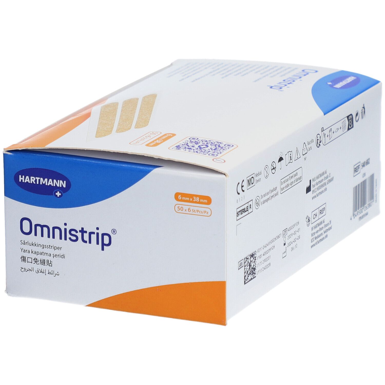 OMNISTRIP Wundnahtstreifen 6x38mm 300 Stk