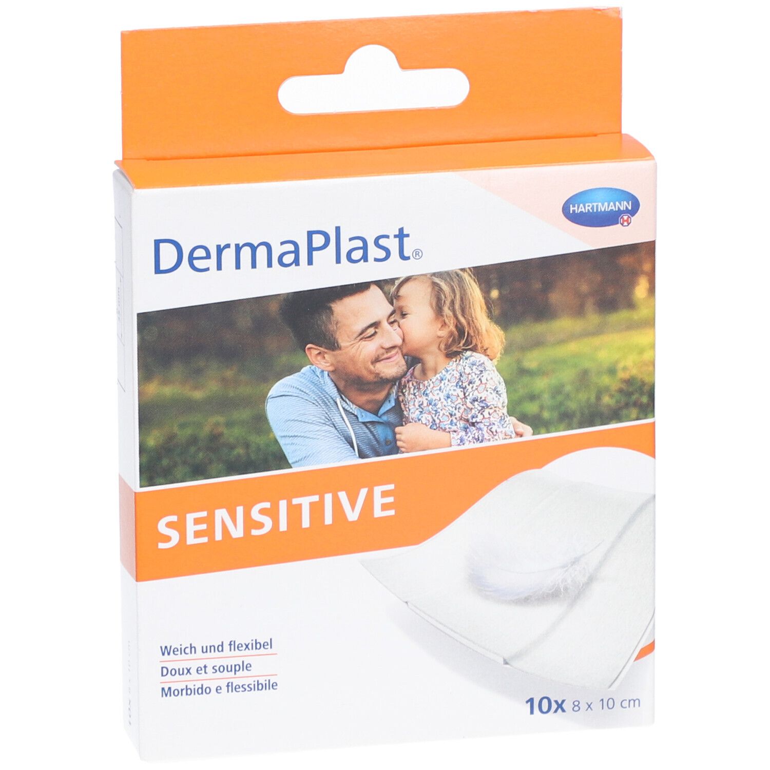HARTMANN Dermaplast® Sensitivpflaster 8 cm x 10 cm weiß