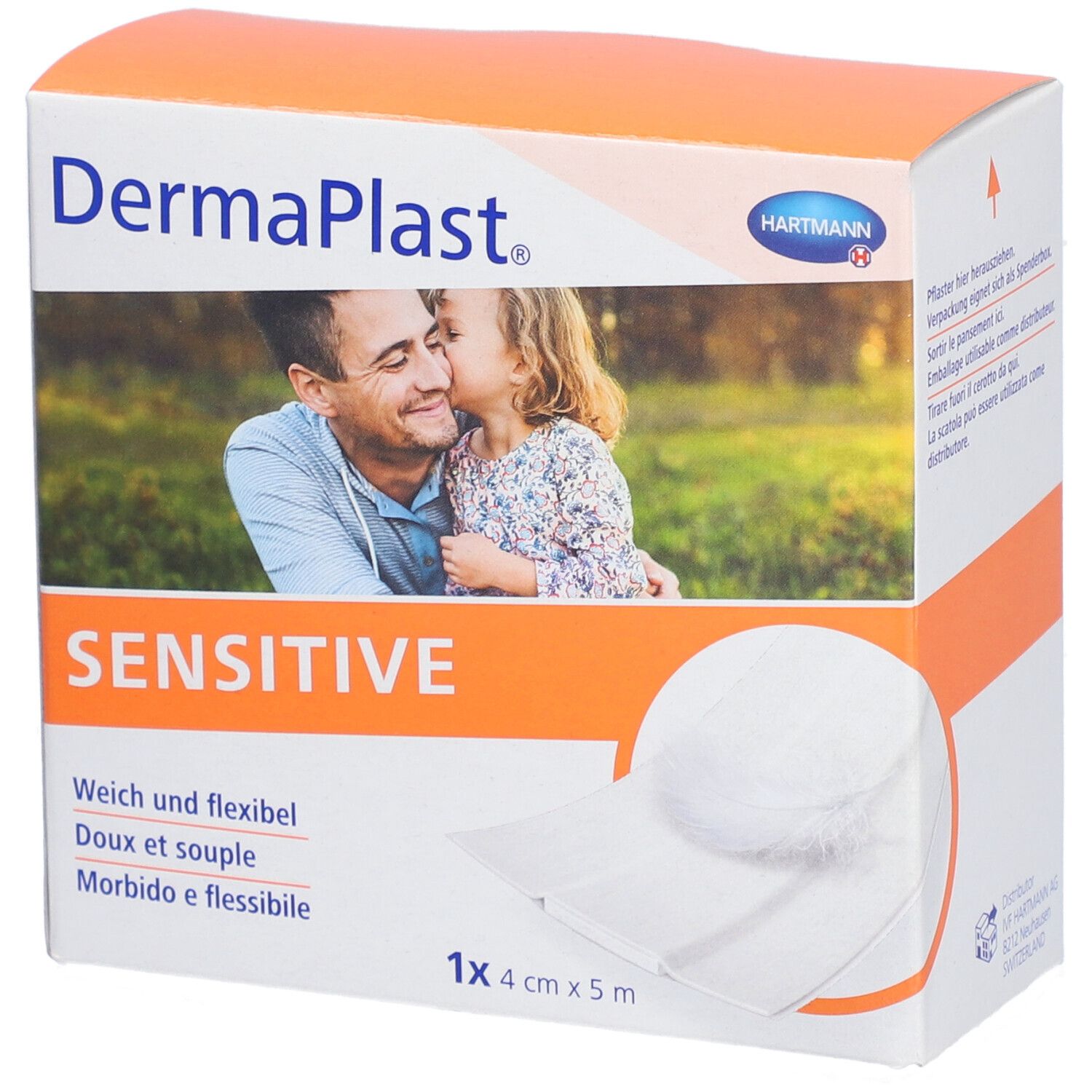 HARTMANN Dermaplast® Sensitivpflaster 4 cm x 5 m weiß