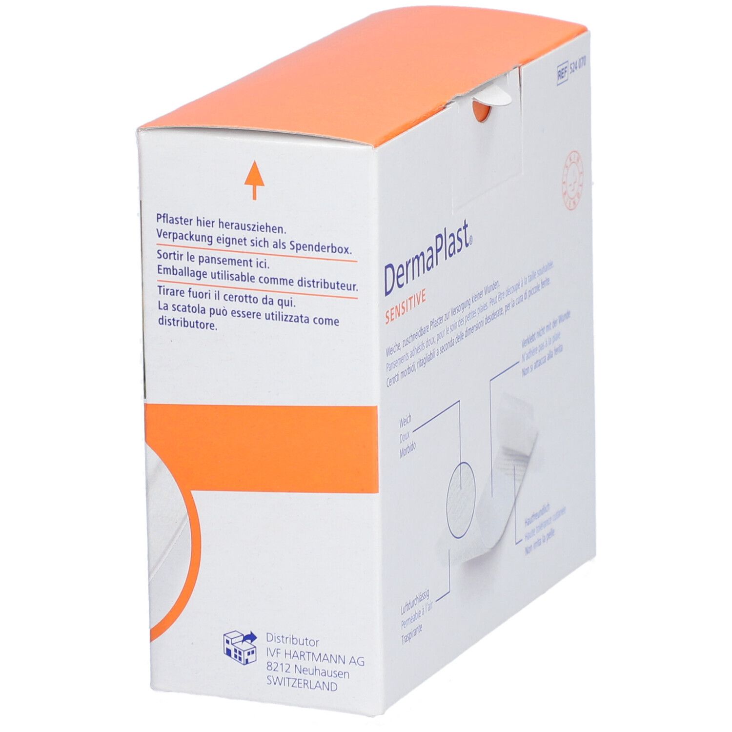 HARTMANN Dermaplast® Sensitivpflaster 4 cm x 5 m weiß