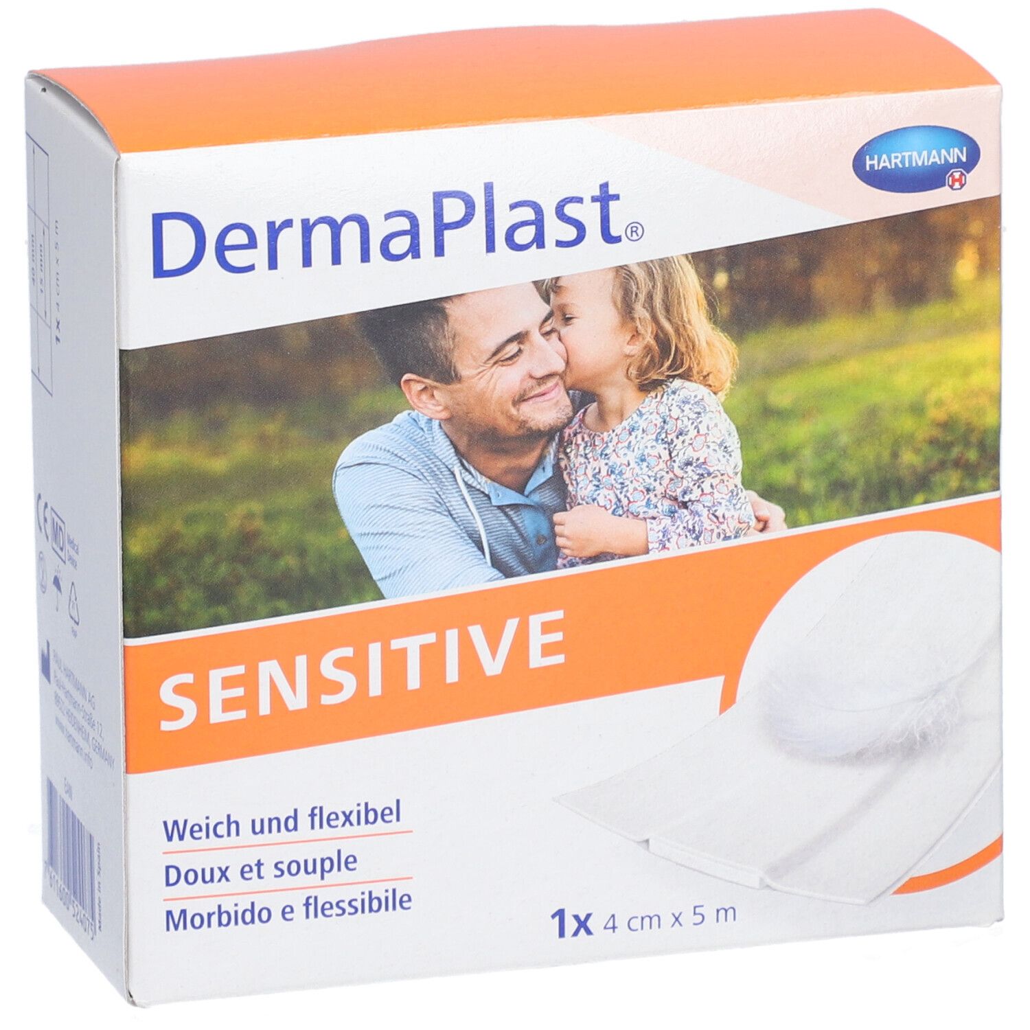 HARTMANN Dermaplast® Sensitivpflaster 4 cm x 5 m weiß