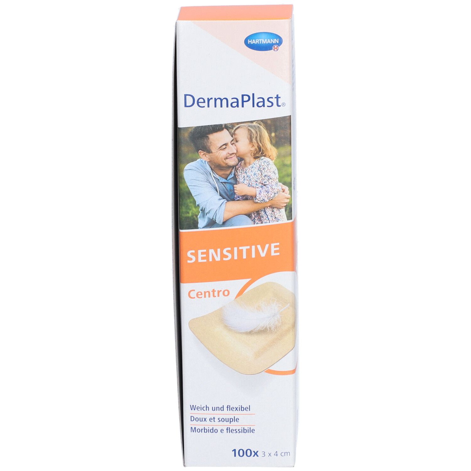 HARTMANN Dermaplast® Sensitive Centro Strip 3 x 4 cm couleur chair