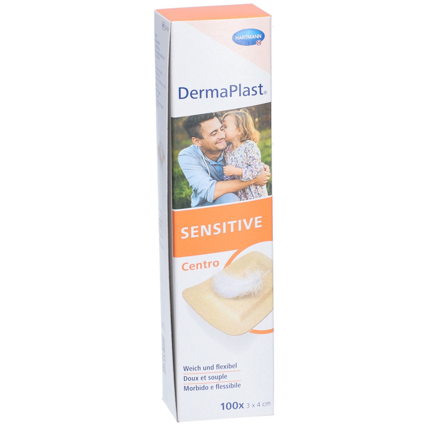 HARTMANN Dermaplast® Sensitive Centro Strip 3 x 4 cm couleur chair