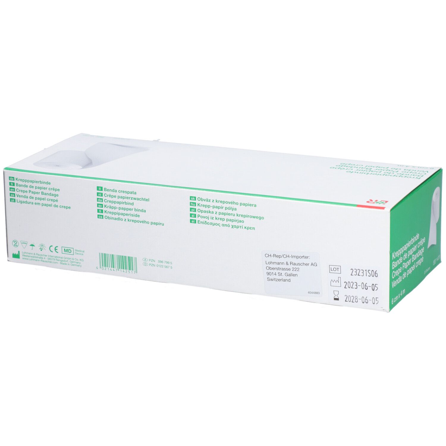 L&R Bande de papier crêpé 6cmx4m