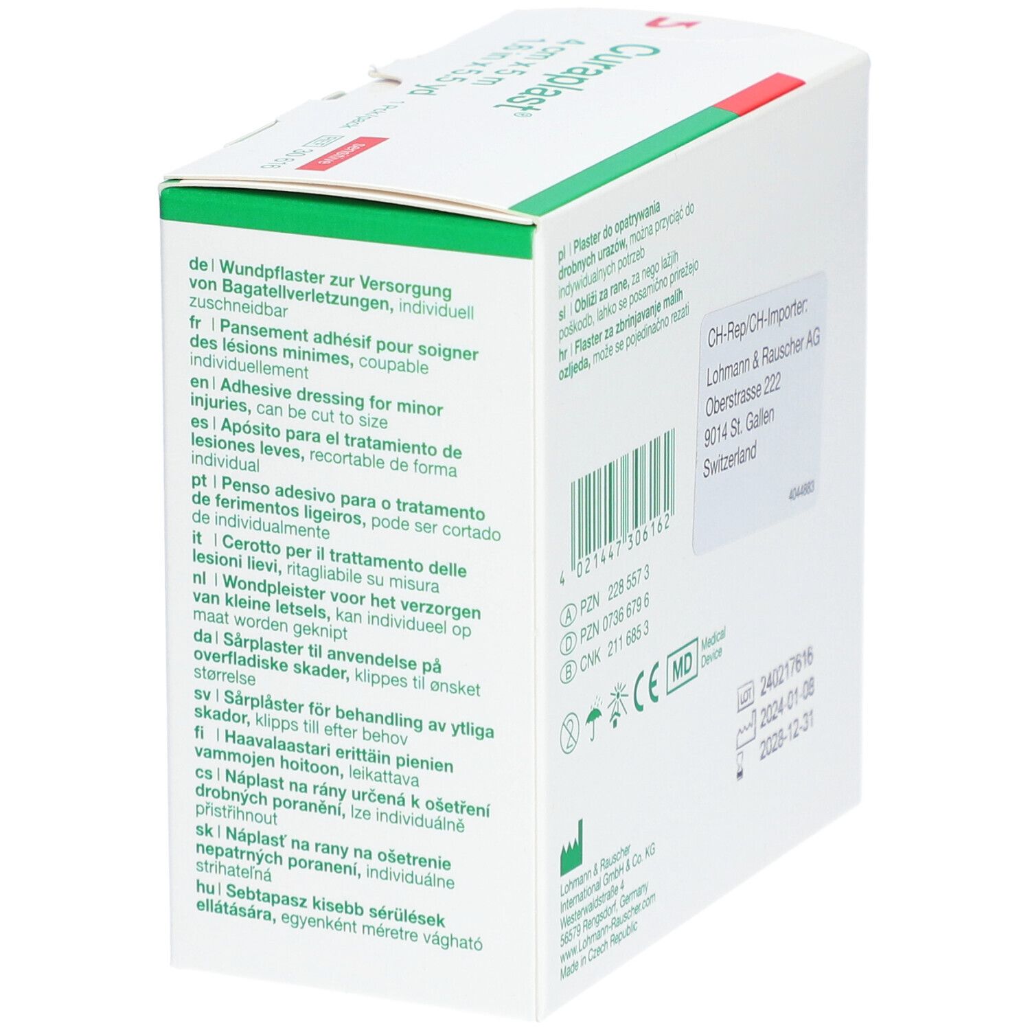 Curaplast® sensitiv Wundschnellverband 4 cm x 5 m