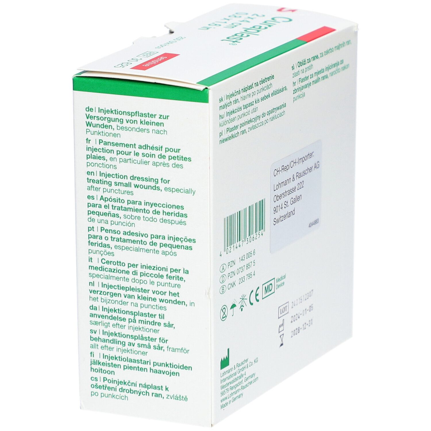 Curaplast® sensitiv Injektionspflaster