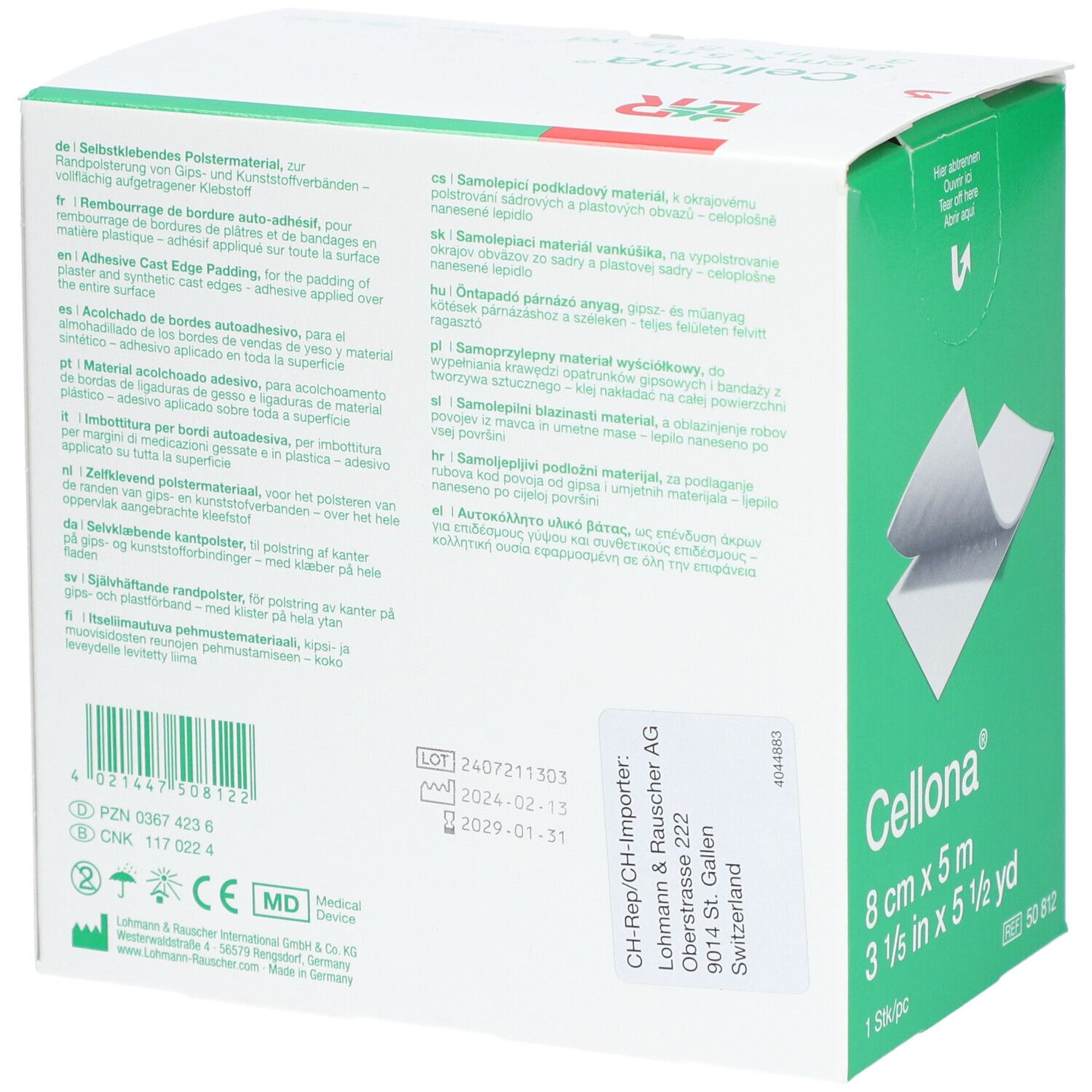 Cellona® Randpolster 8 cm x 5 m