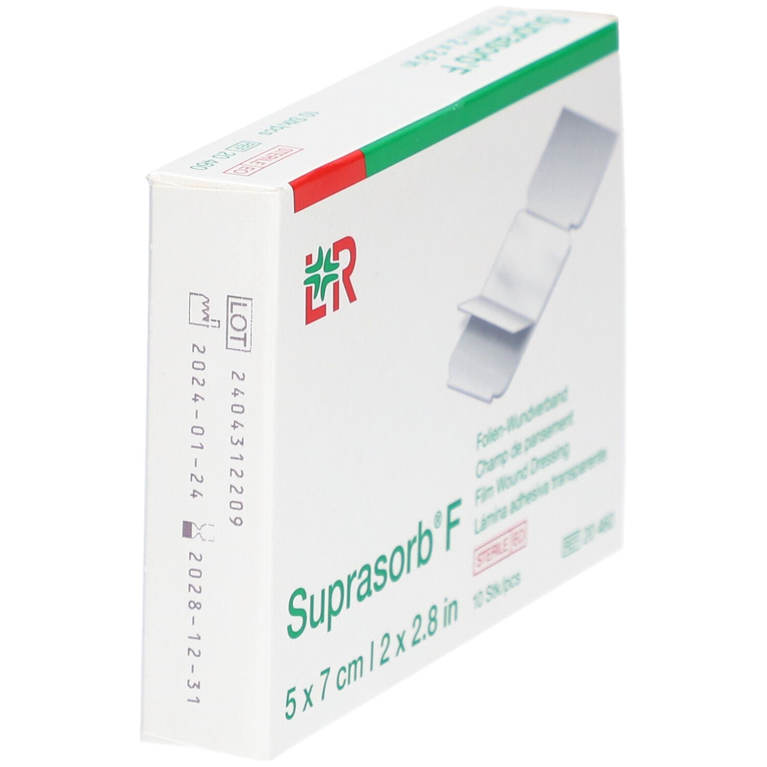 L&R Suprasorb® F Champ de pansement 5 cm x 7 cm stérile