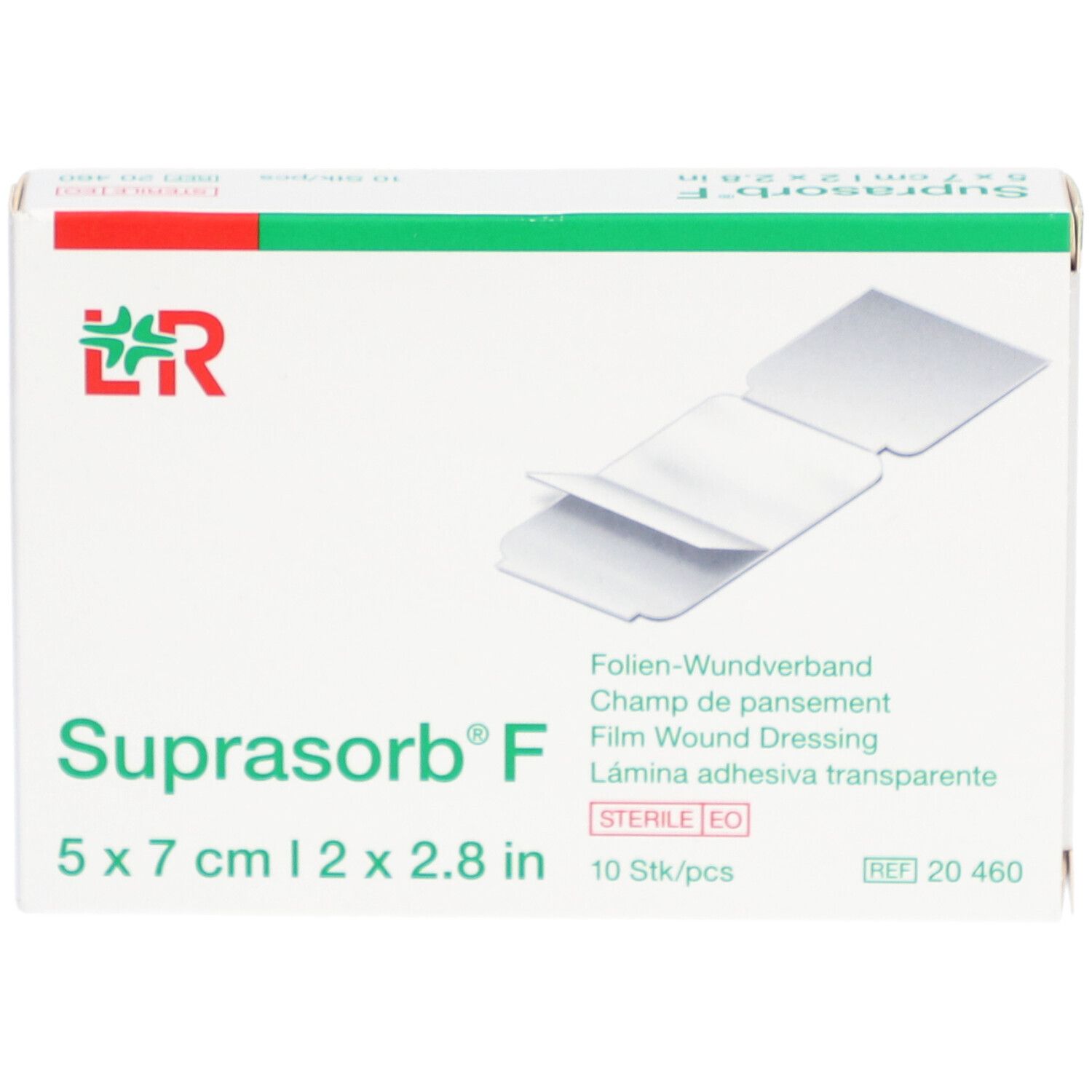 L&R Suprasorb® F Champ de pansement 5 cm x 7 cm stérile
