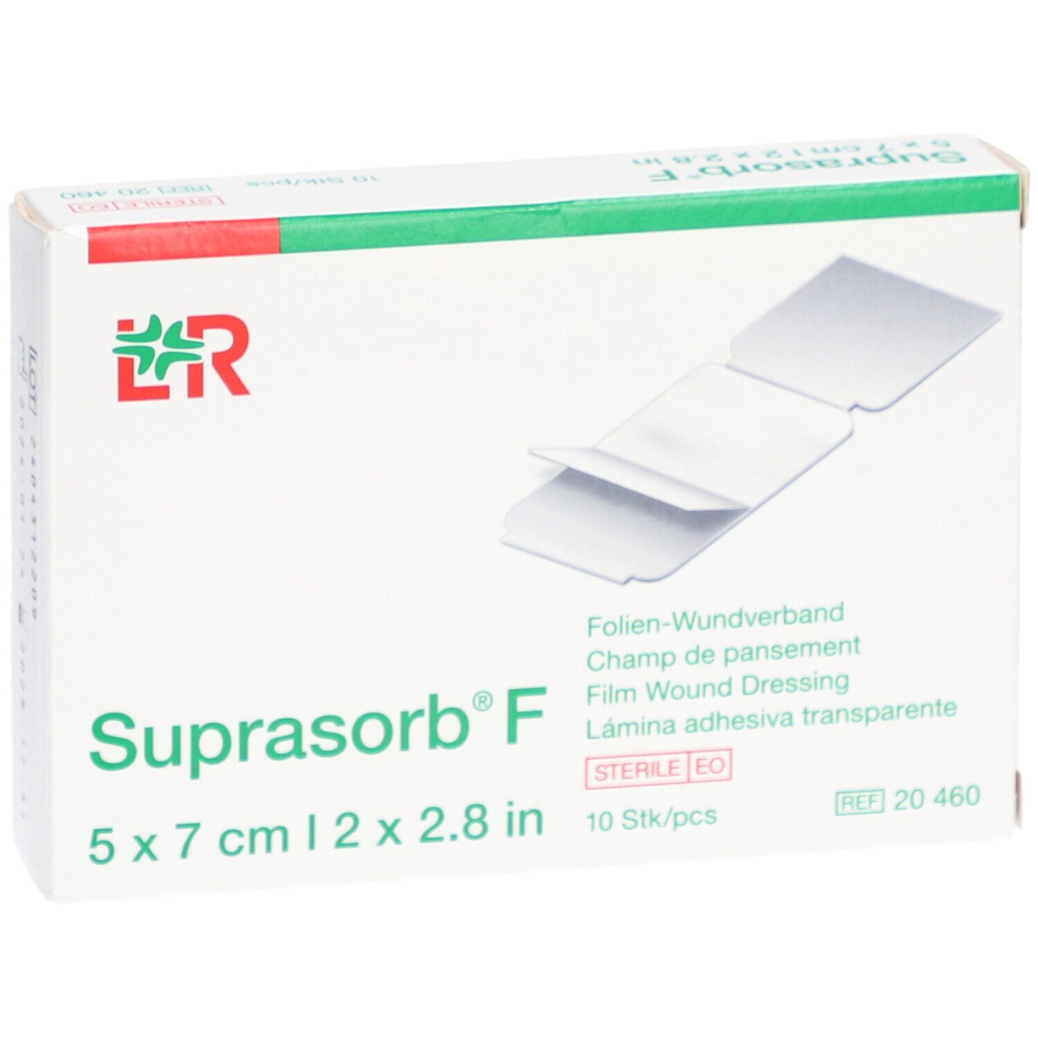 L&R Suprasorb® F Champ de pansement 5 cm x 7 cm stérile