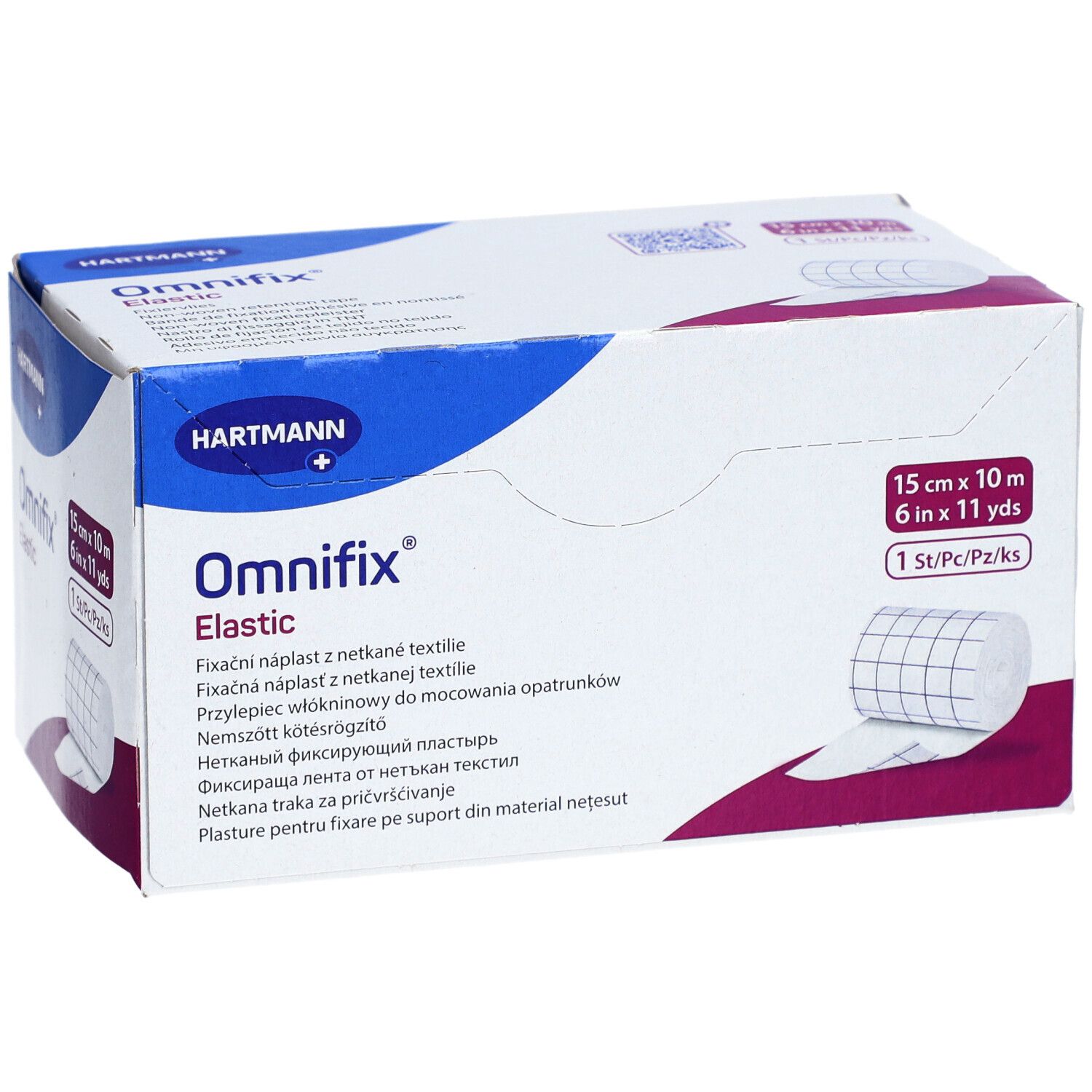 HARTMANN Omnifix® Elastic Bande adhésive extensible en nontissé microporeux 15 cm x 10 m