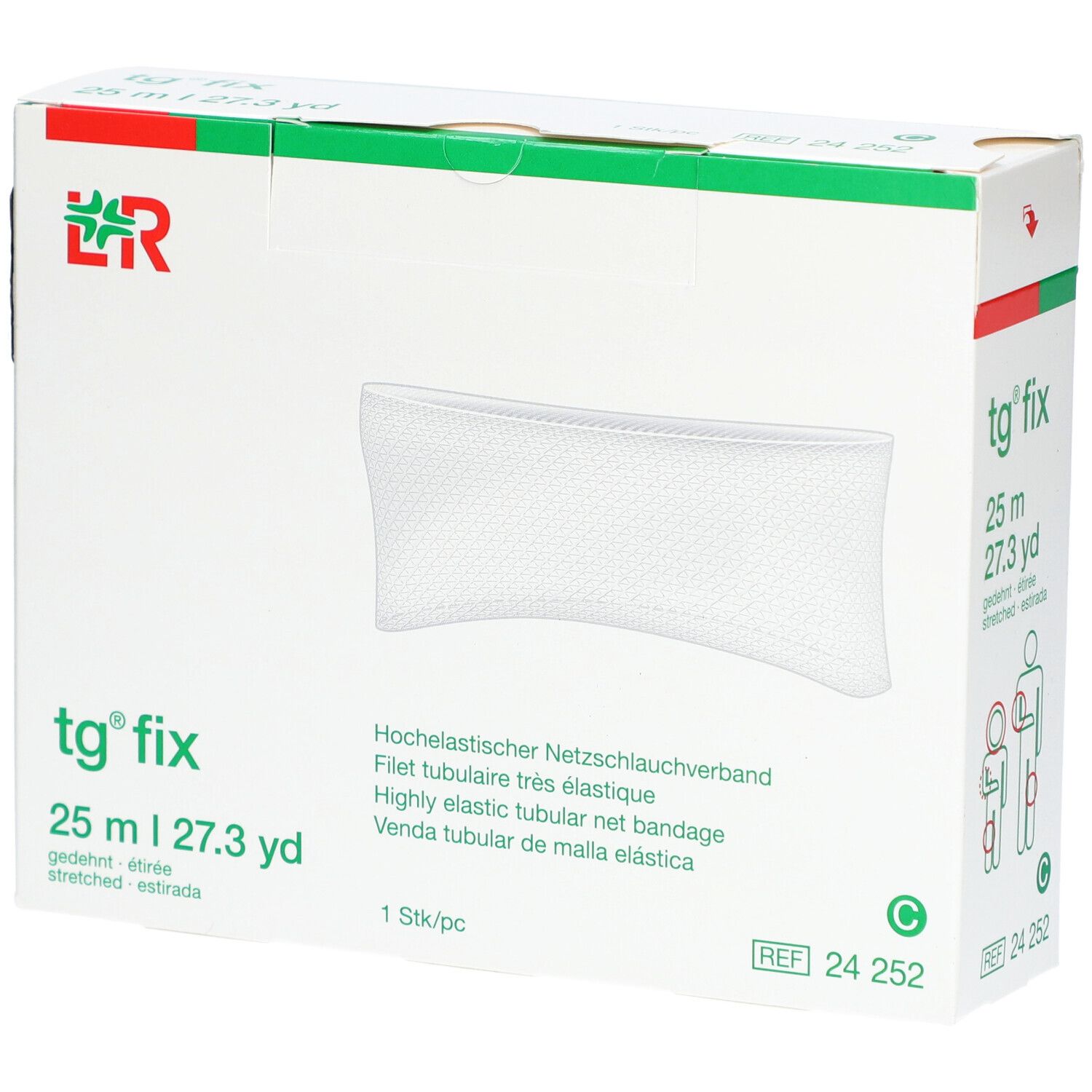 L&R tg® fix Filet tubulaire très élastique Taille C 25 m