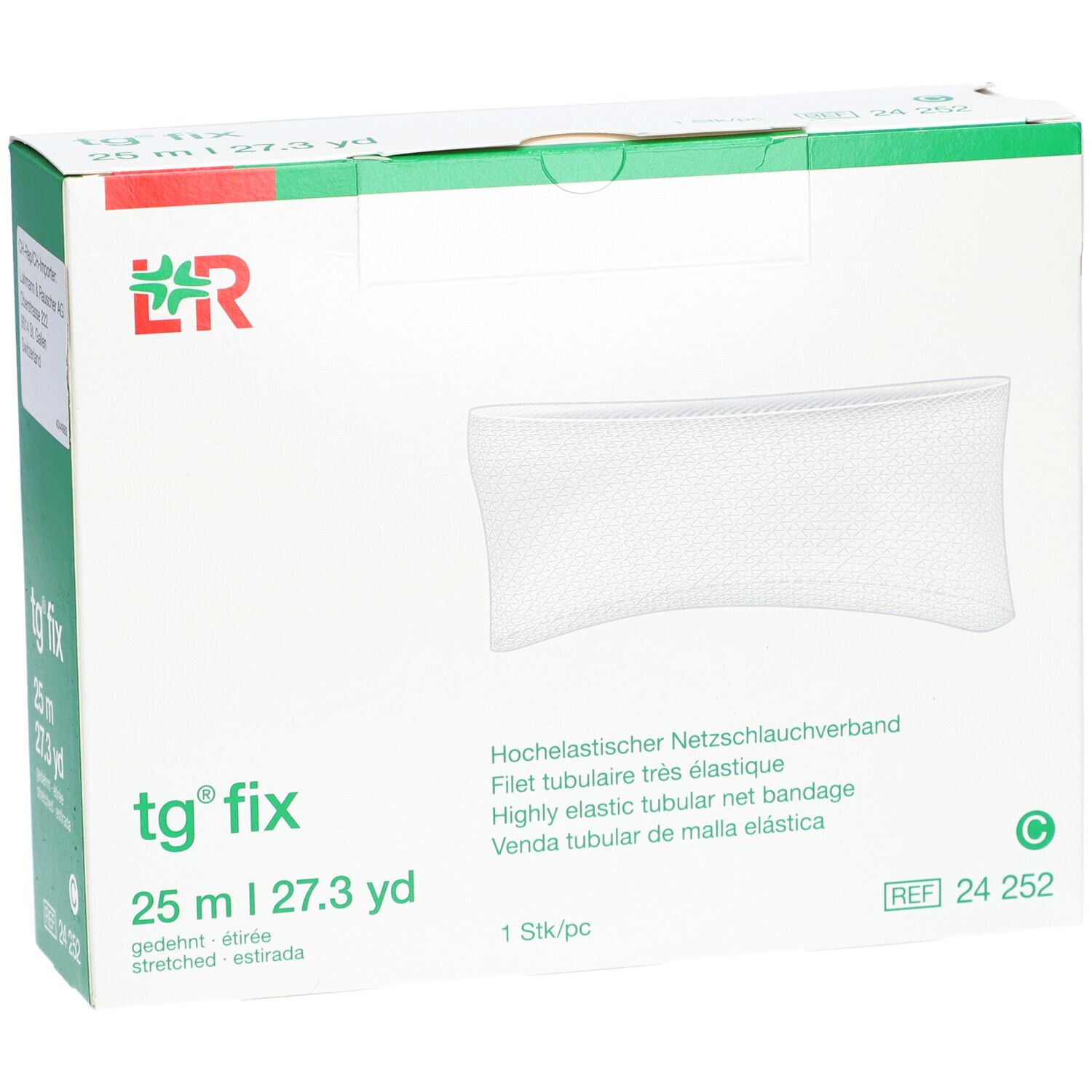 L&R tg® fix Filet tubulaire très élastique Taille C 25 m