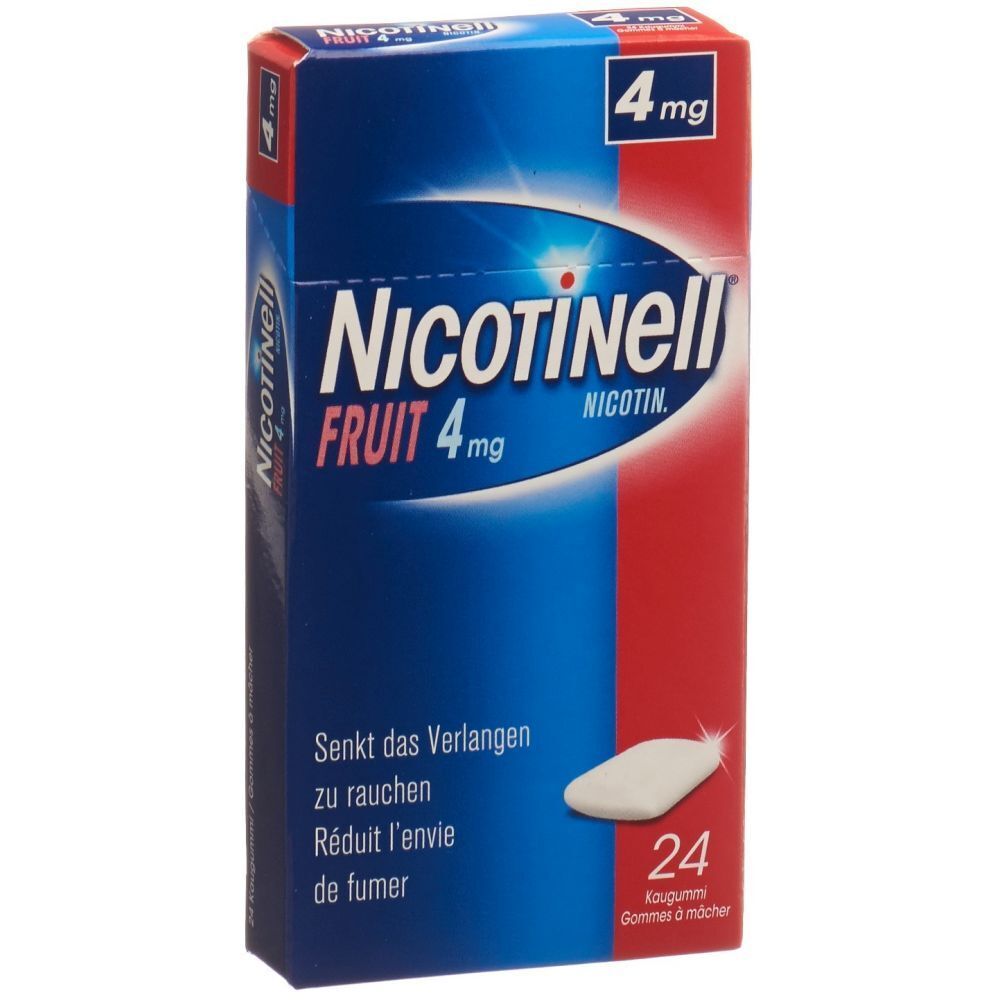NICOTINELL Gum 4 mg fruit 24 Stk
