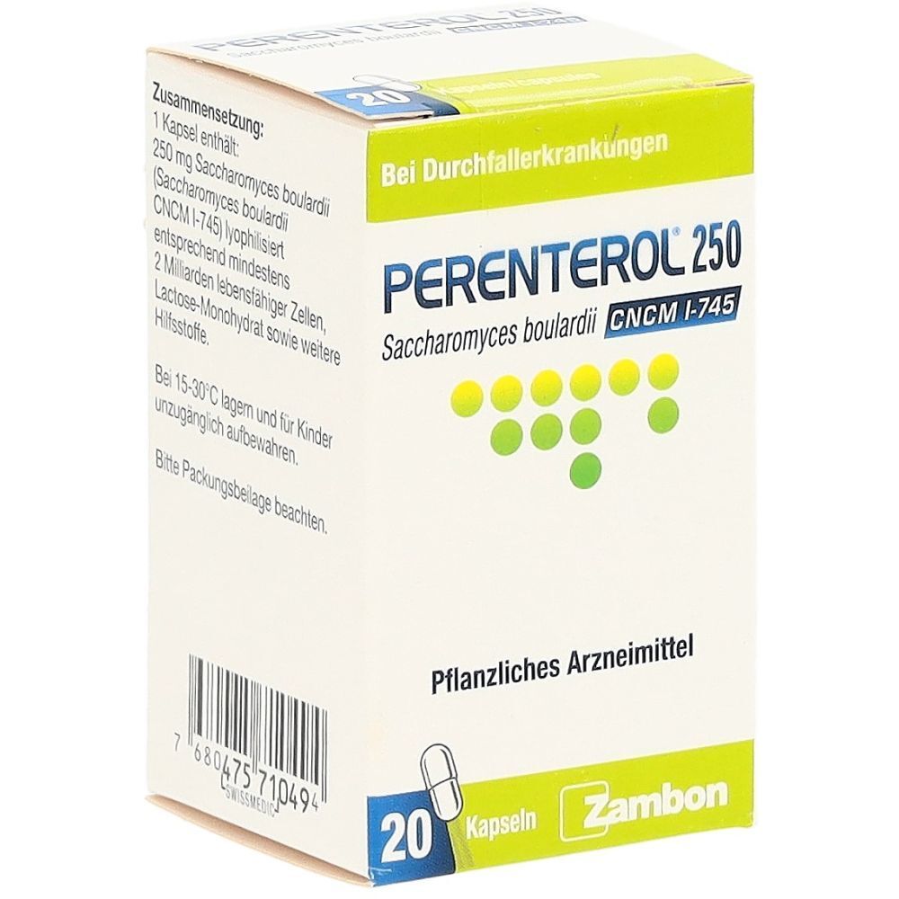 PERENTEROL Kaps 250 mg 20 Stk