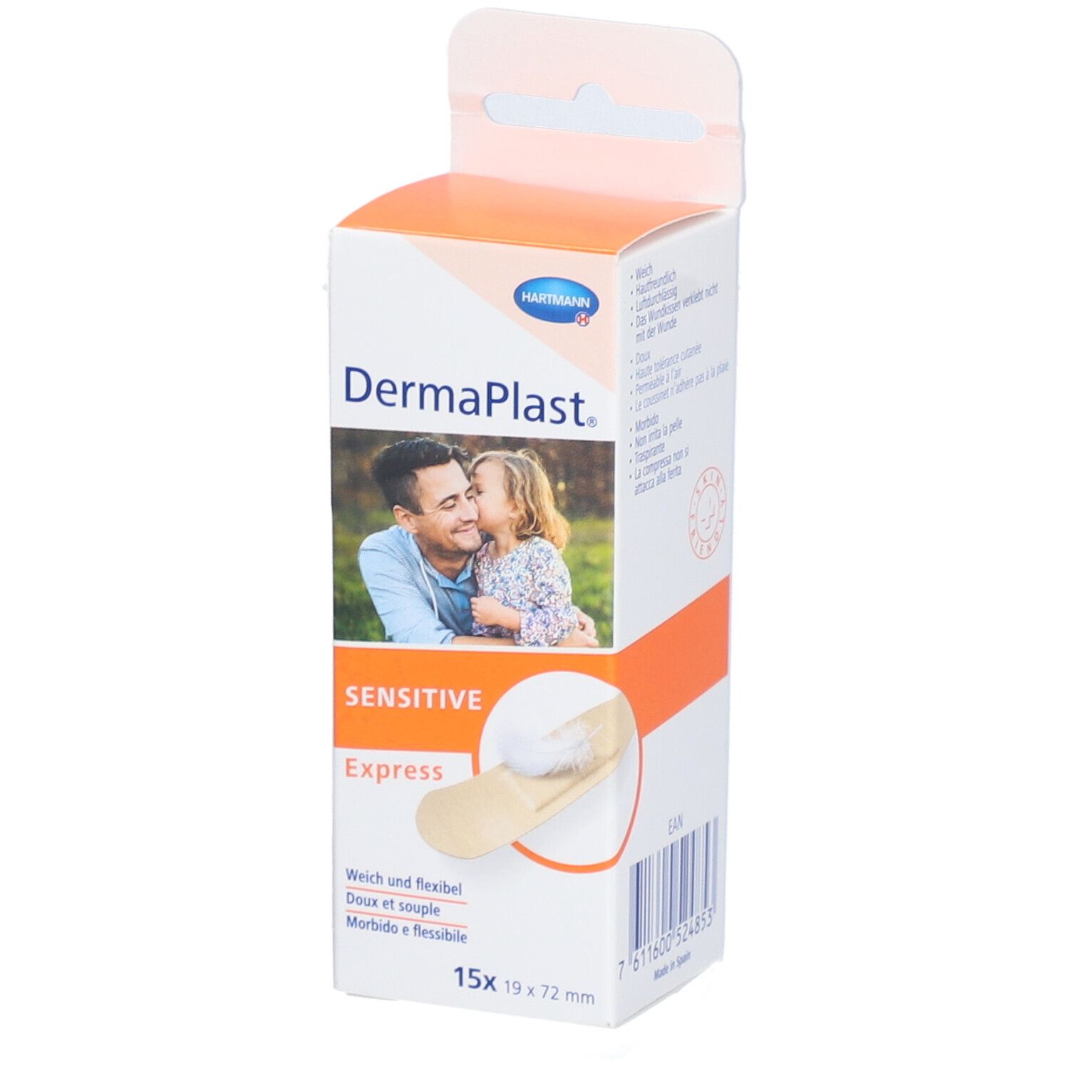 HARTMANN Dermaplast® Sensitive Express Pfannen 19 x 72 mm