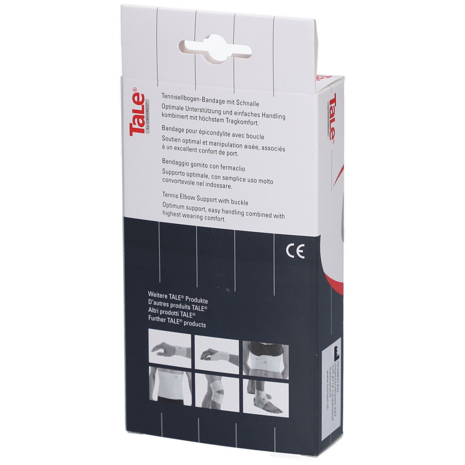 Tale® Epicondylitis-Bandage mit Schnalle 5 cm - weiß