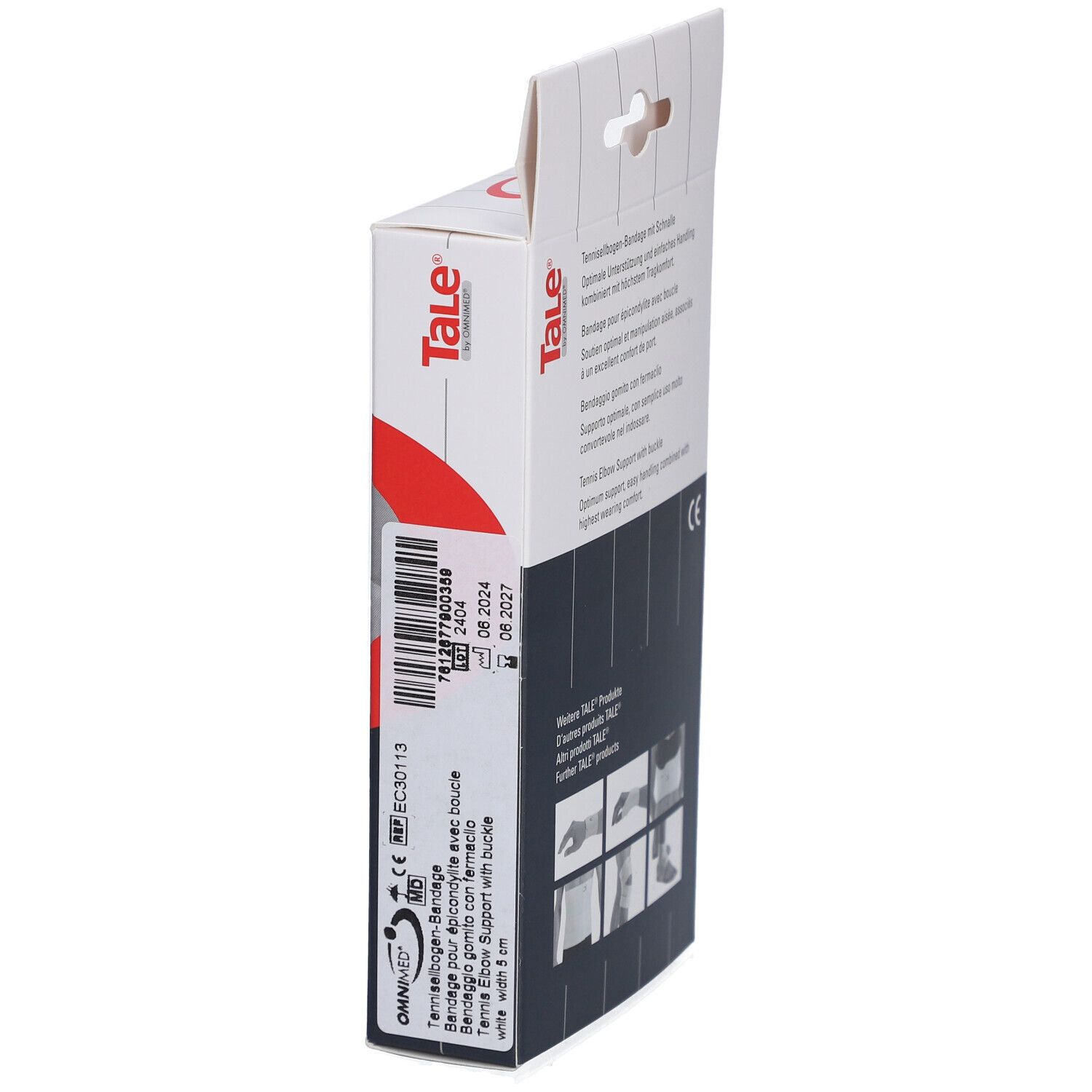 Tale® Epicondylitis-Bandage mit Schnalle 5 cm - weiß